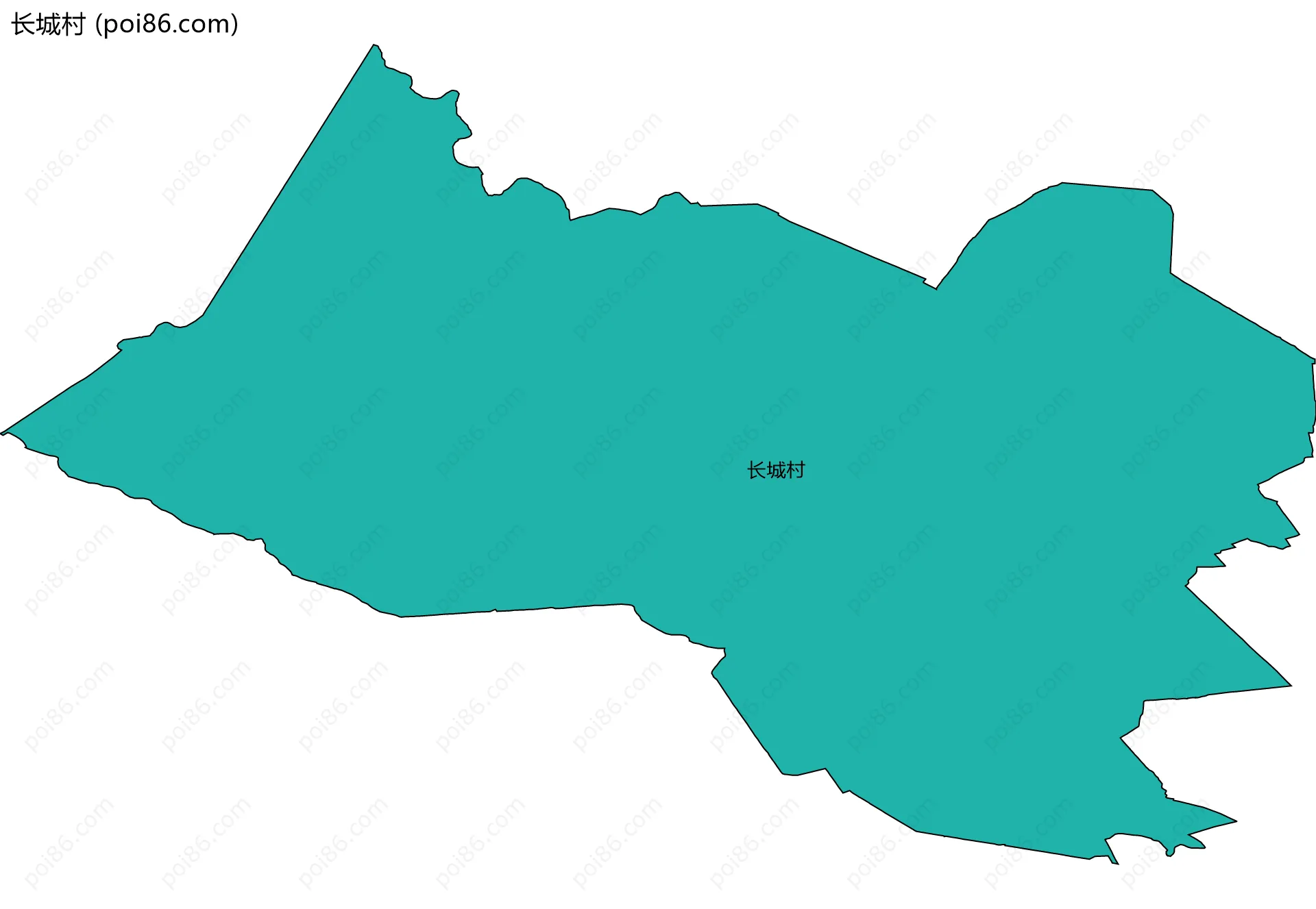长城村边界地图