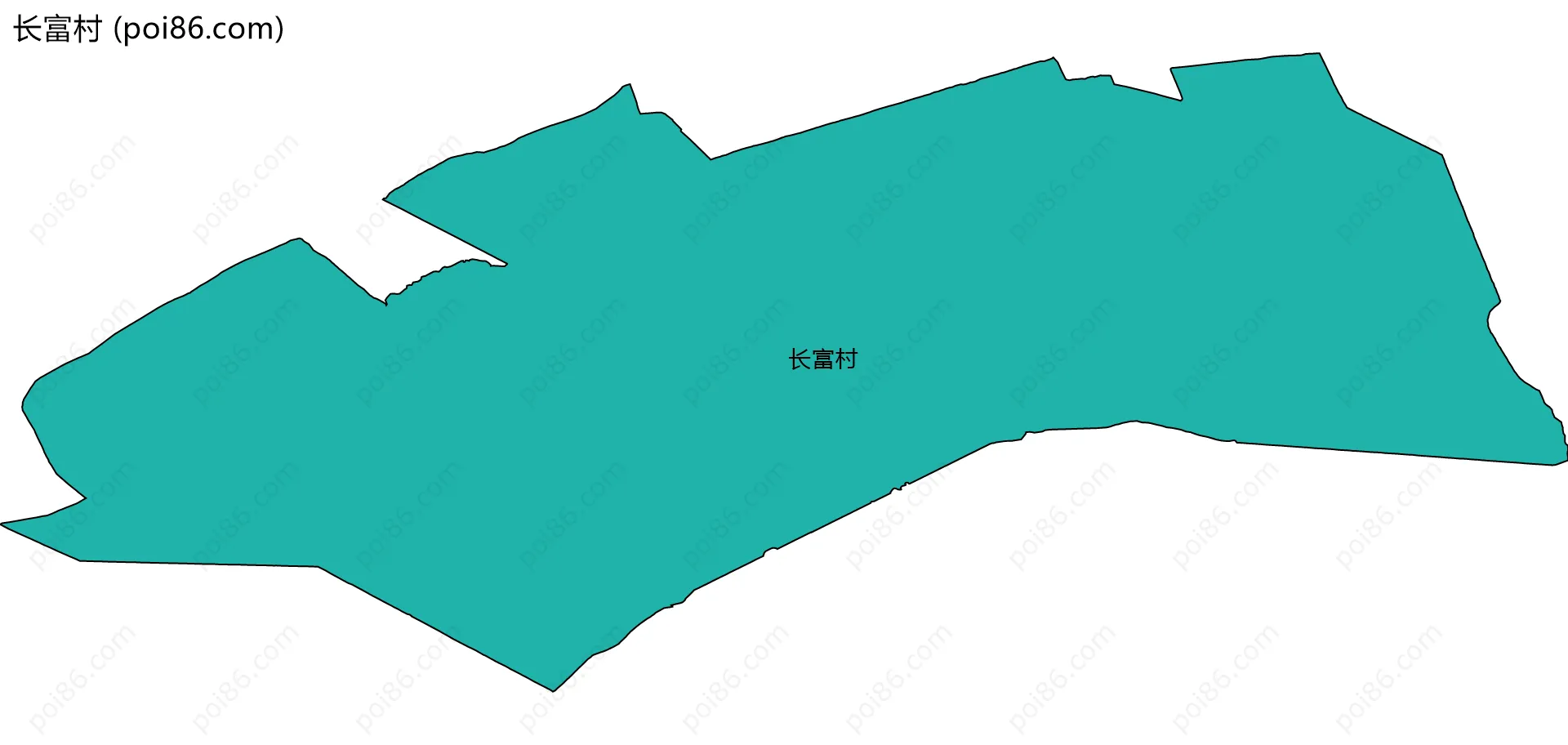 长富村边界地图