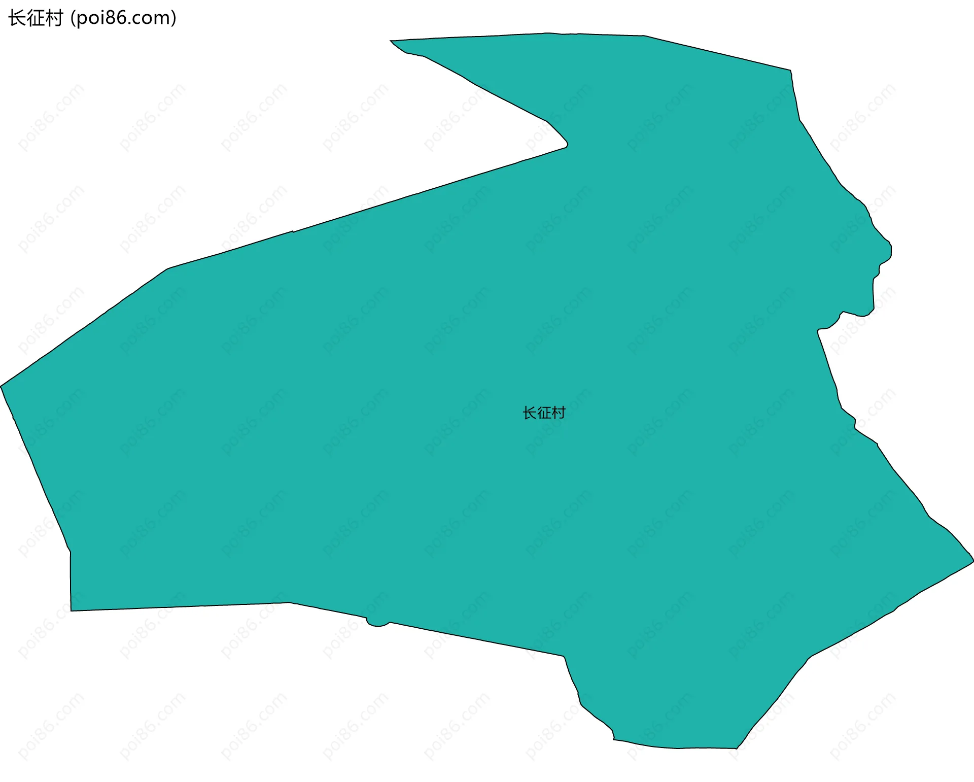 长征村边界地图