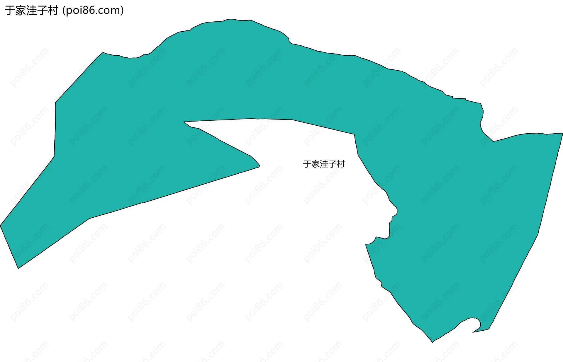 于家洼子村边界地图