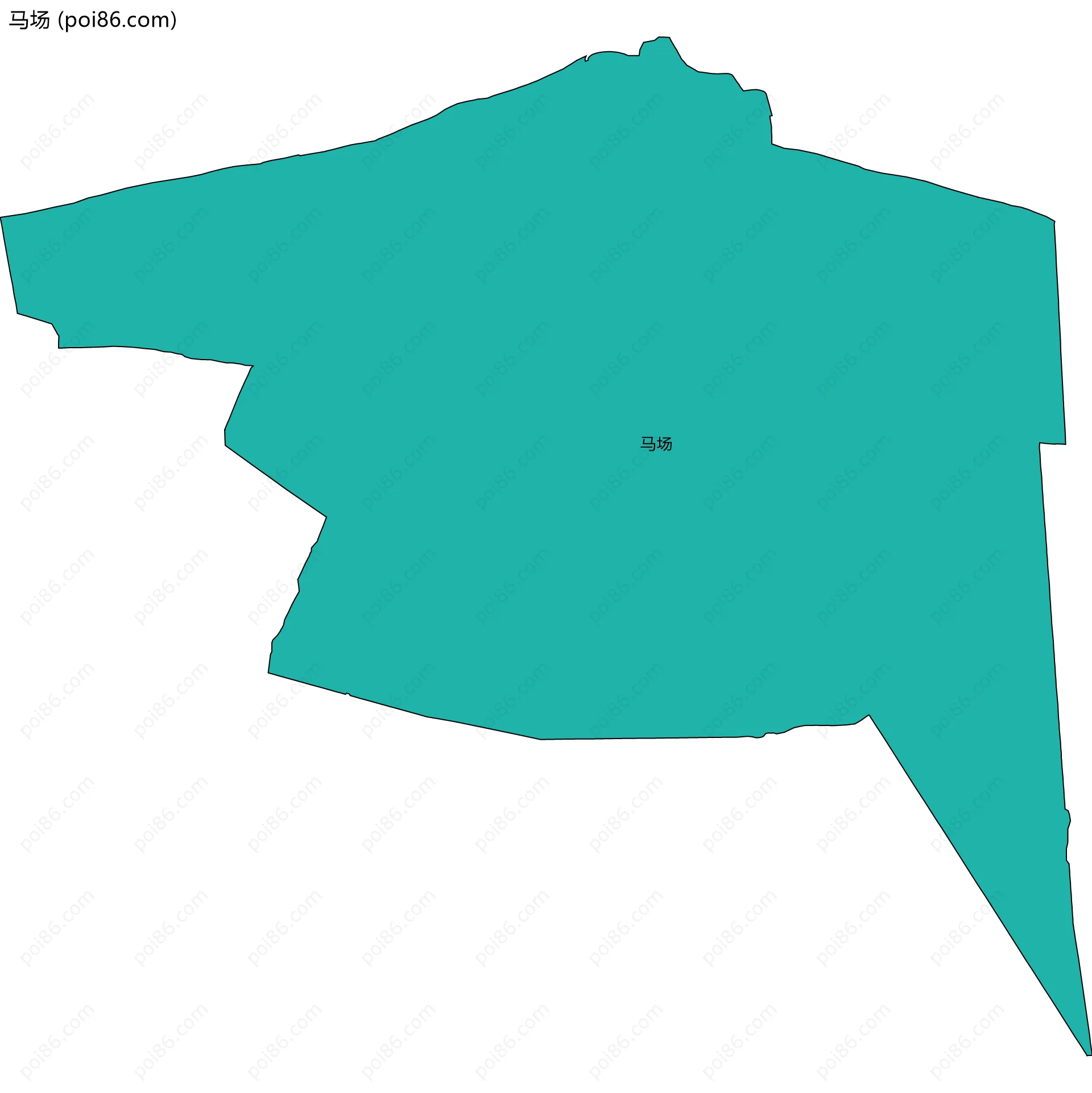 马场边界地图