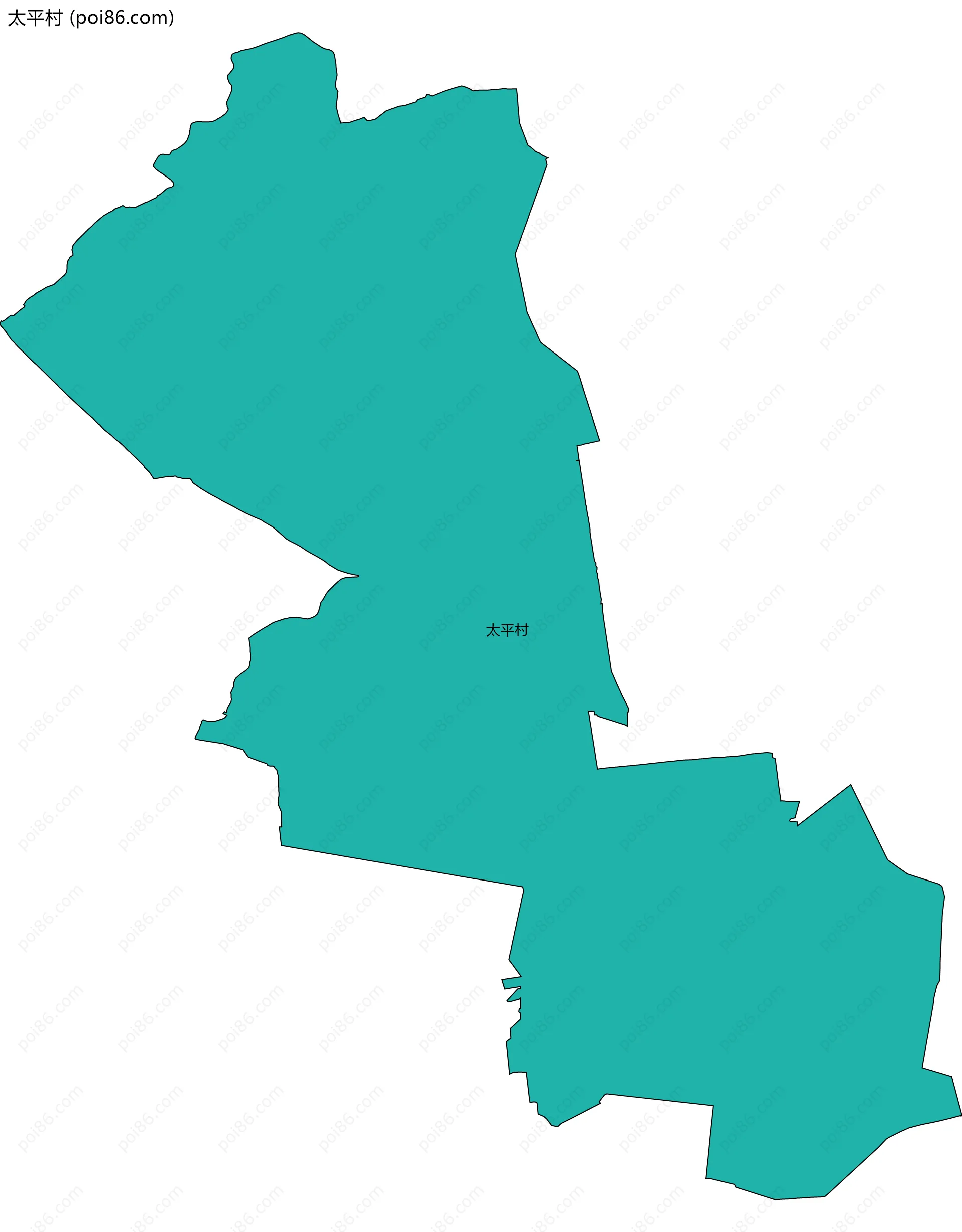 太平村边界地图
