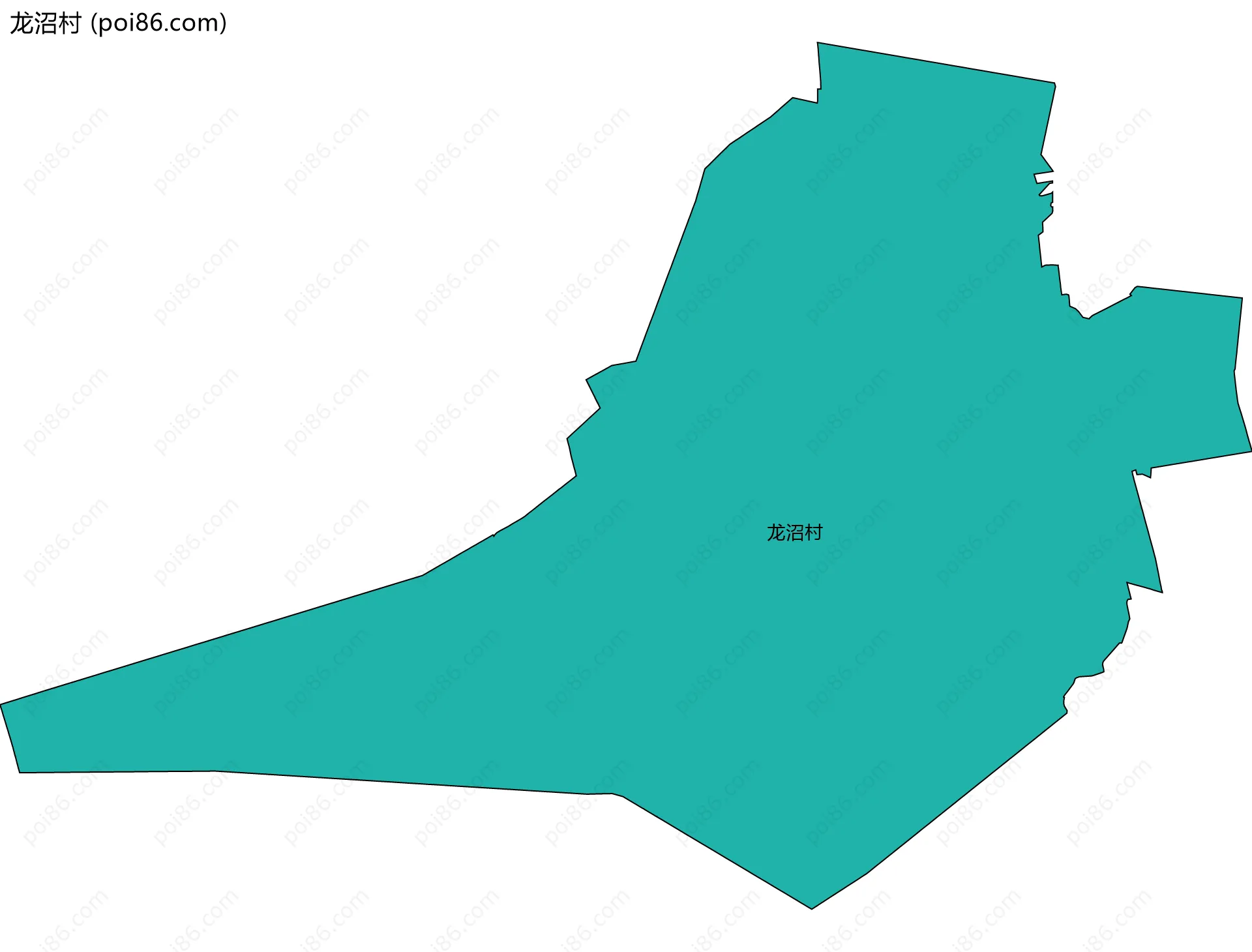 龙沼村边界地图