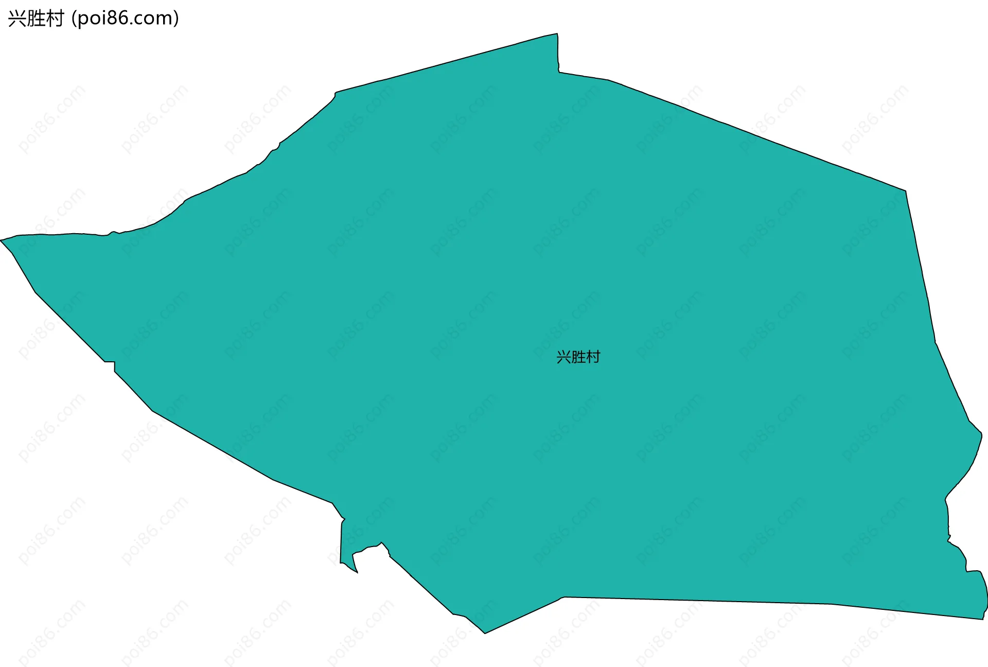 兴胜村边界地图