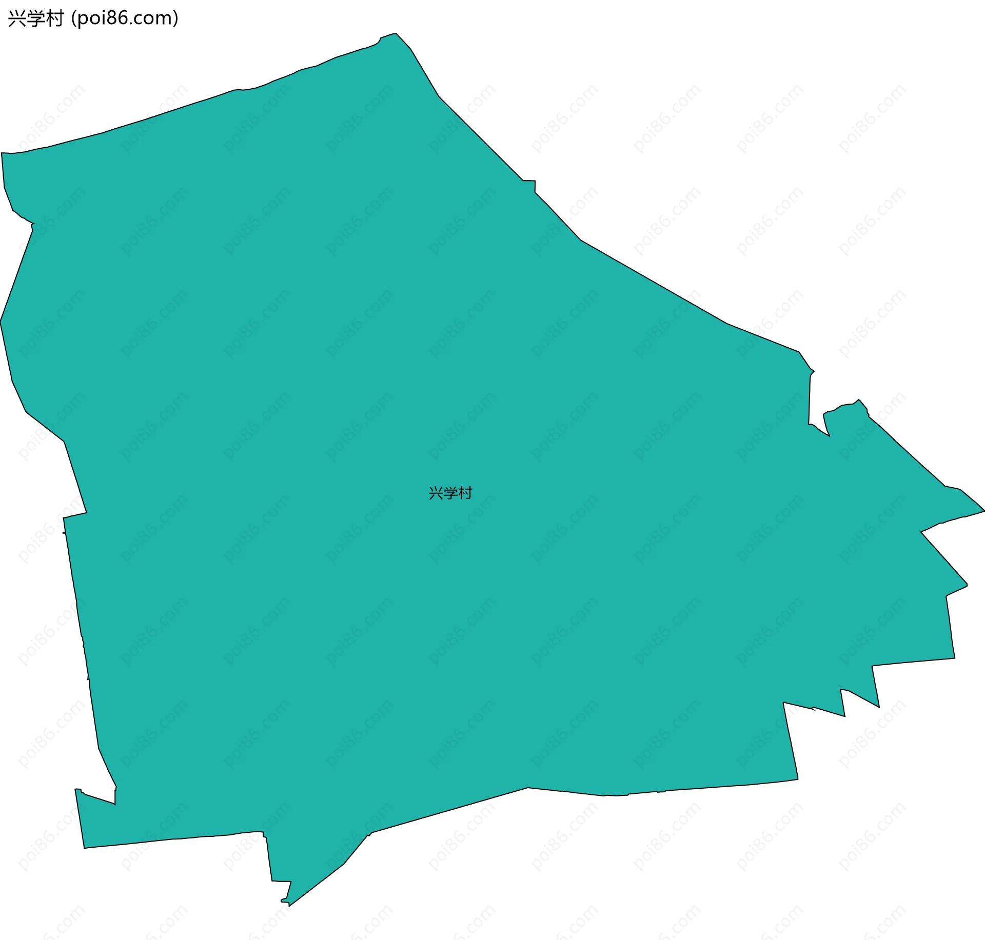 兴学村边界地图