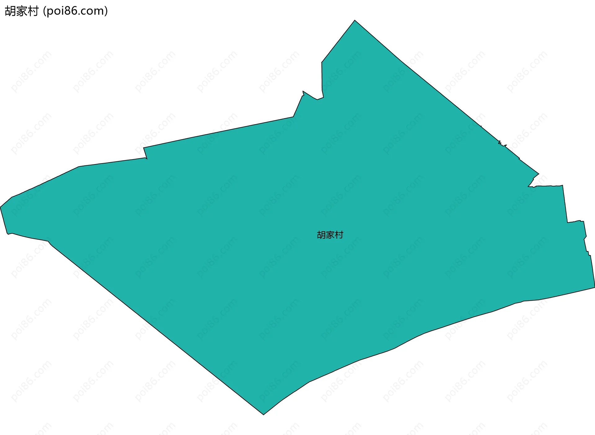 胡家村边界地图