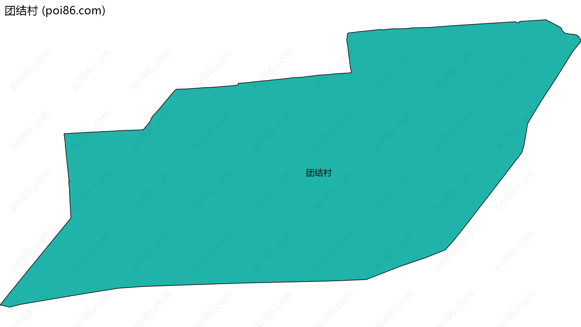 团结村边界地图