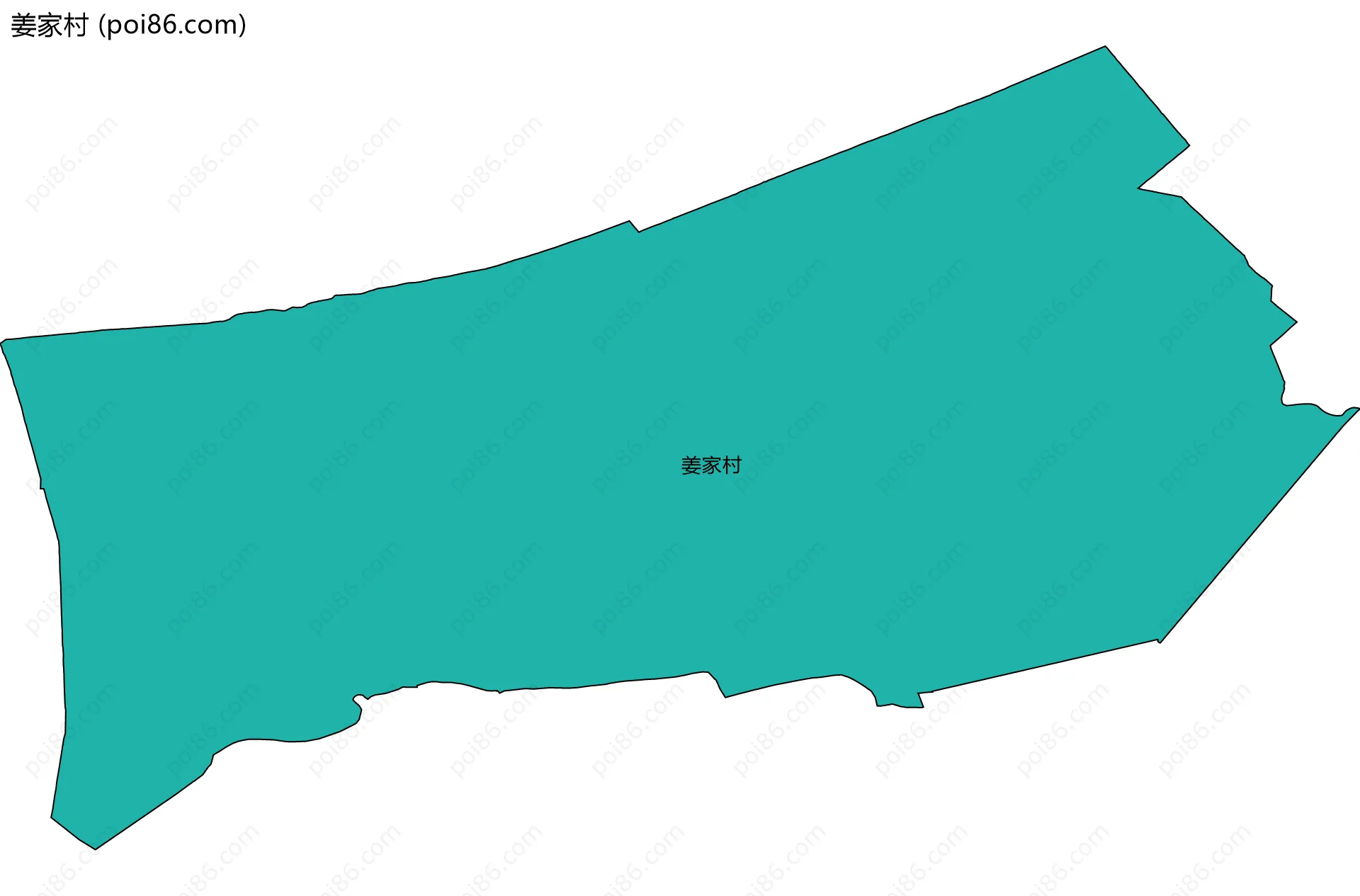 姜家村边界地图