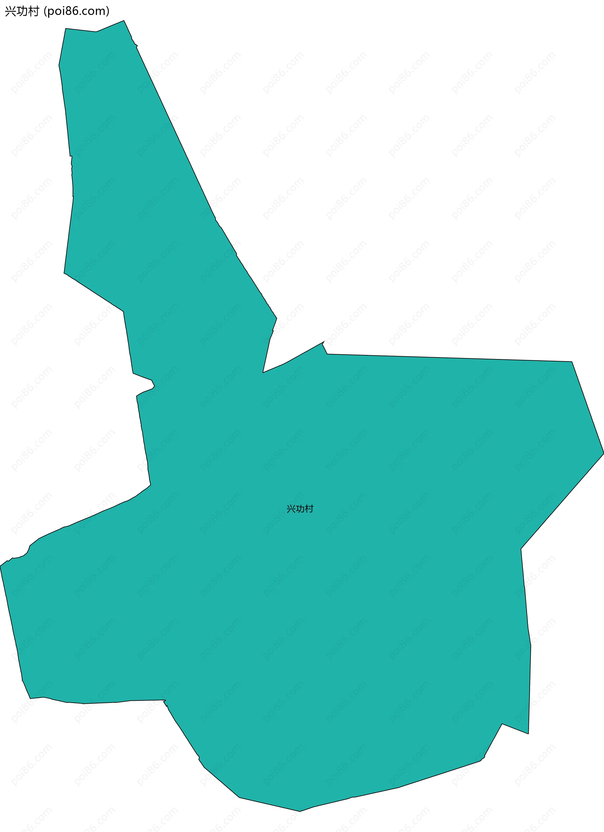 兴功村边界地图