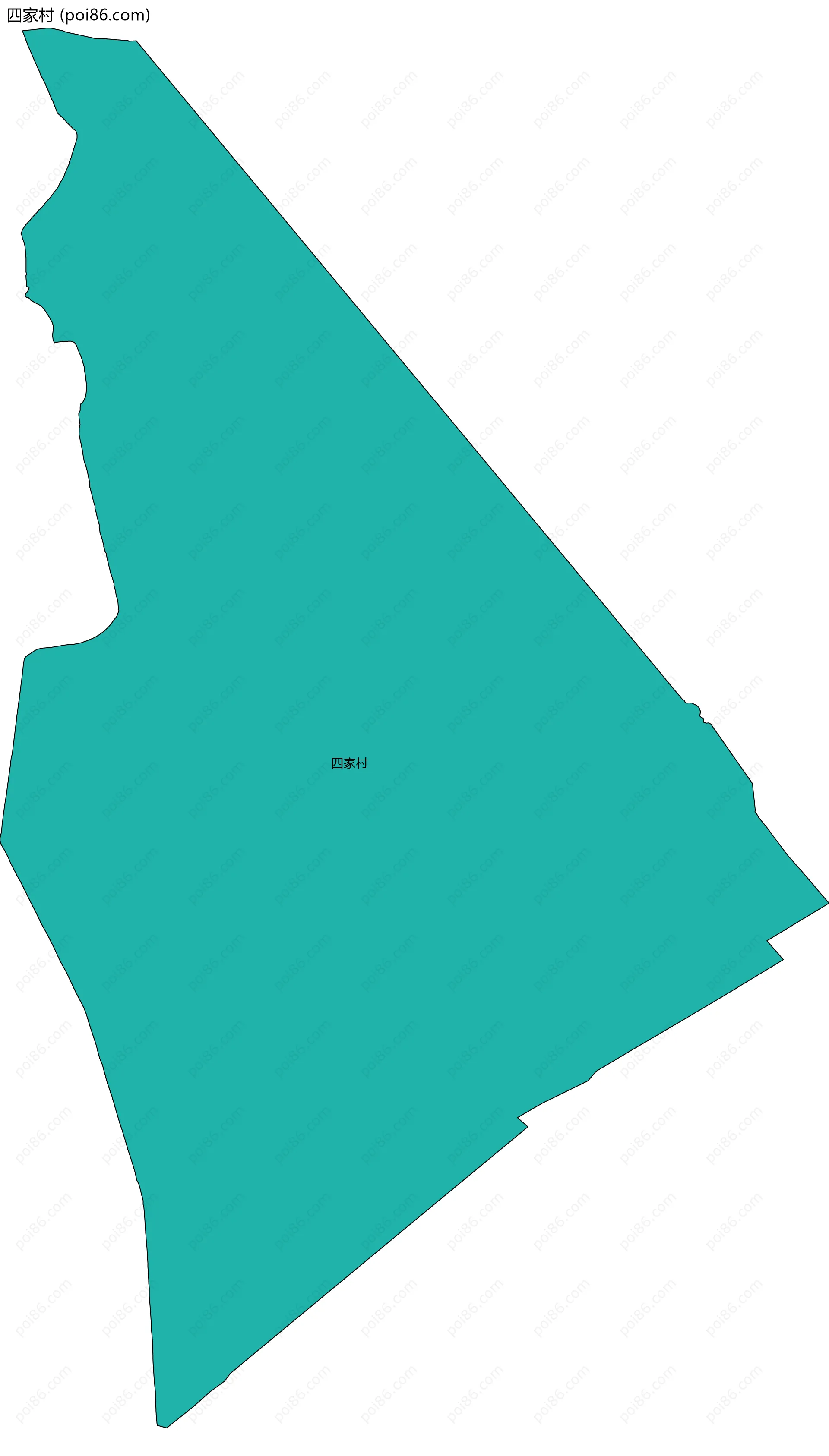 四家村边界地图