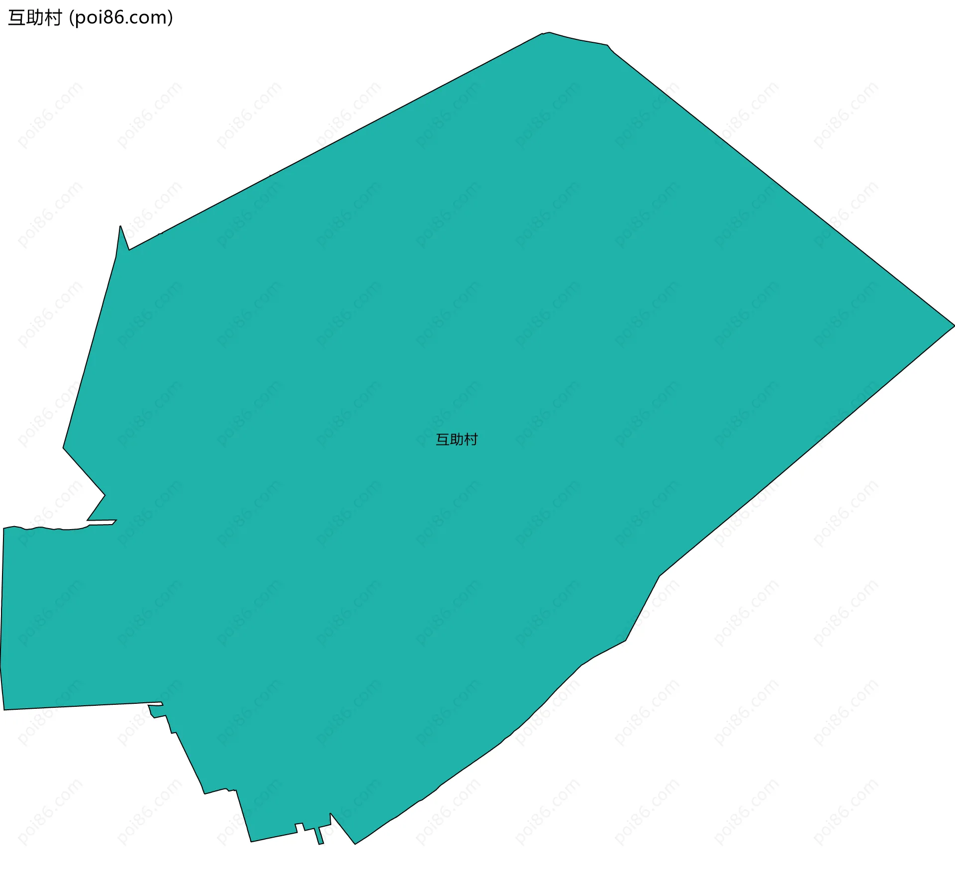 互助村边界地图