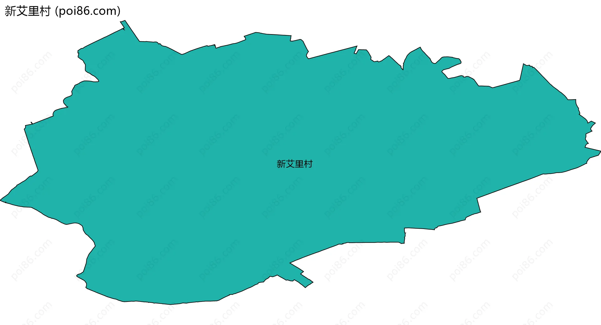 新艾里村边界地图