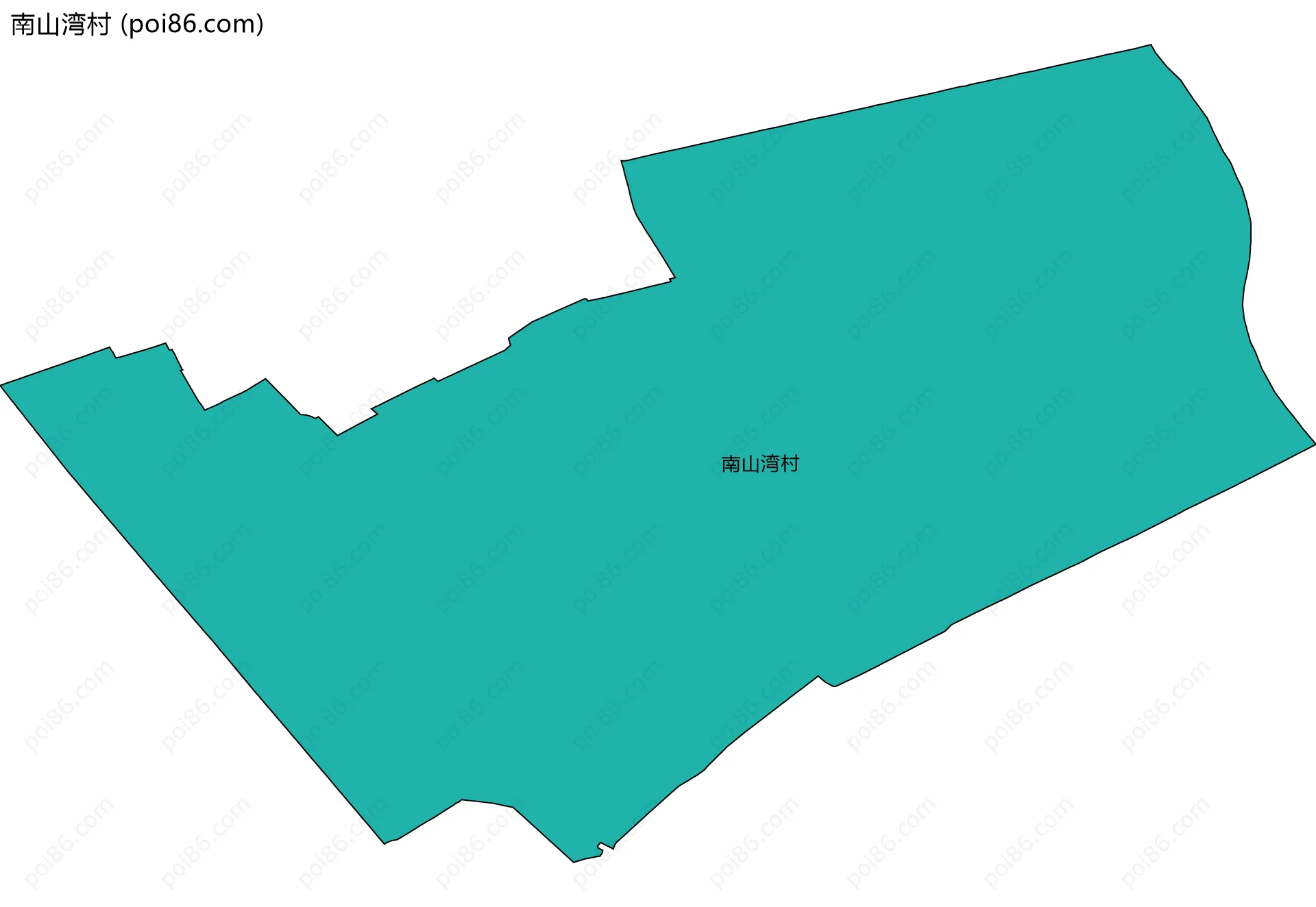 南山湾村边界地图