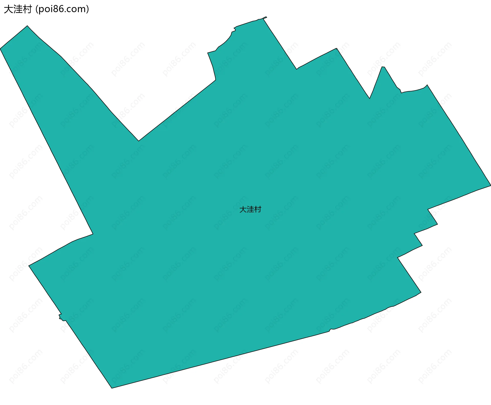 大洼村边界地图