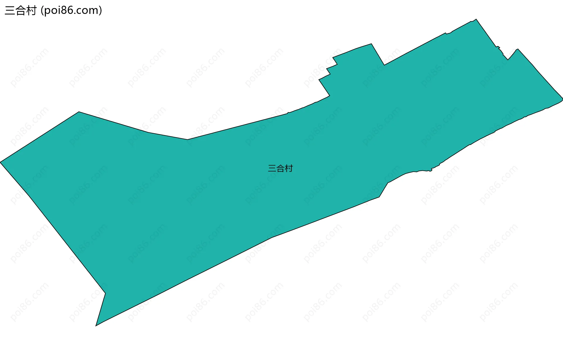 三合村边界地图
