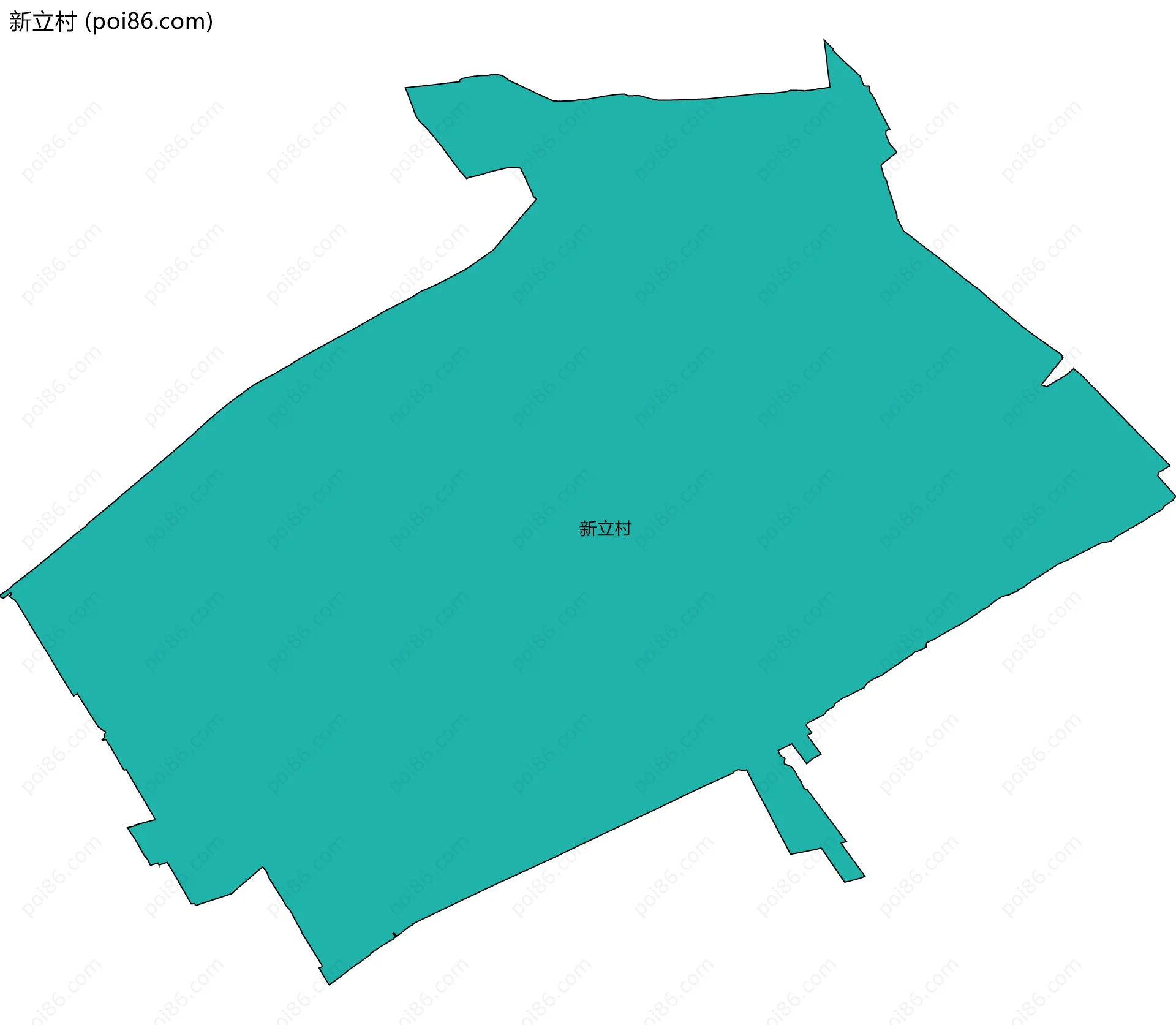 新立村边界地图
