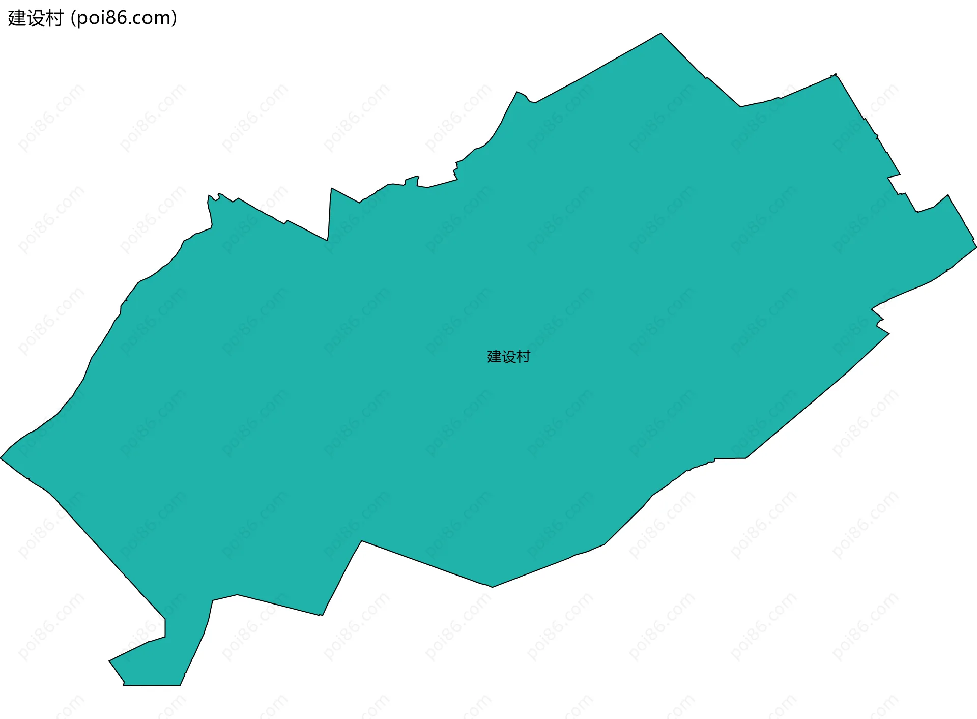 建设村边界地图