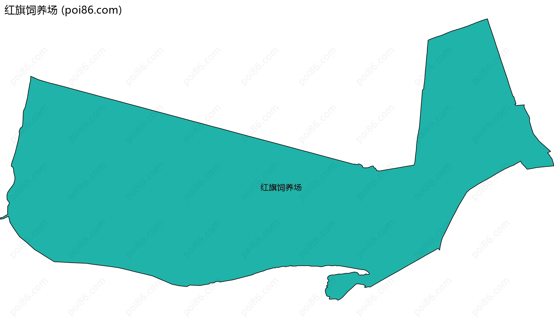 红旗饲养场边界地图