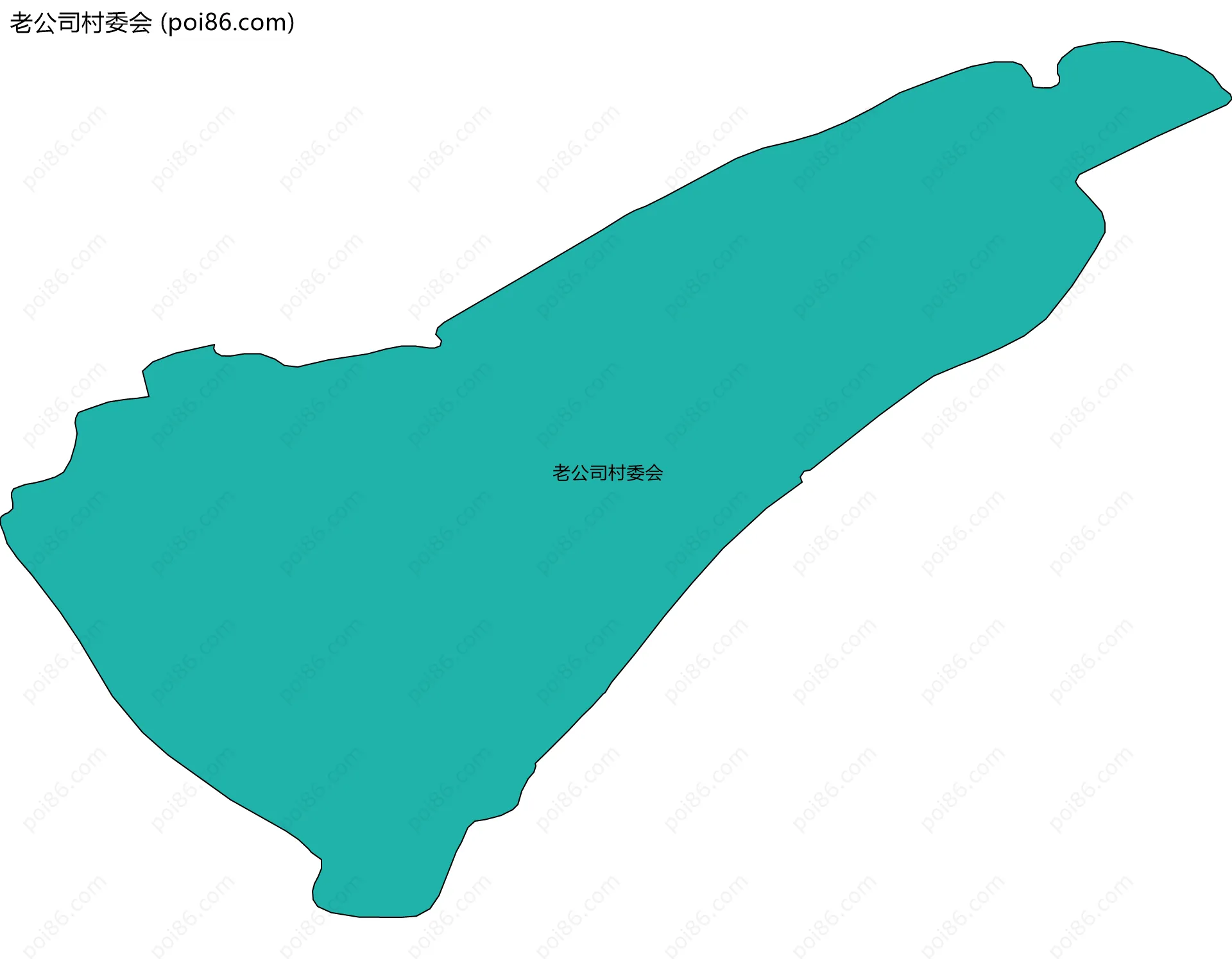 老公司村委会边界地图