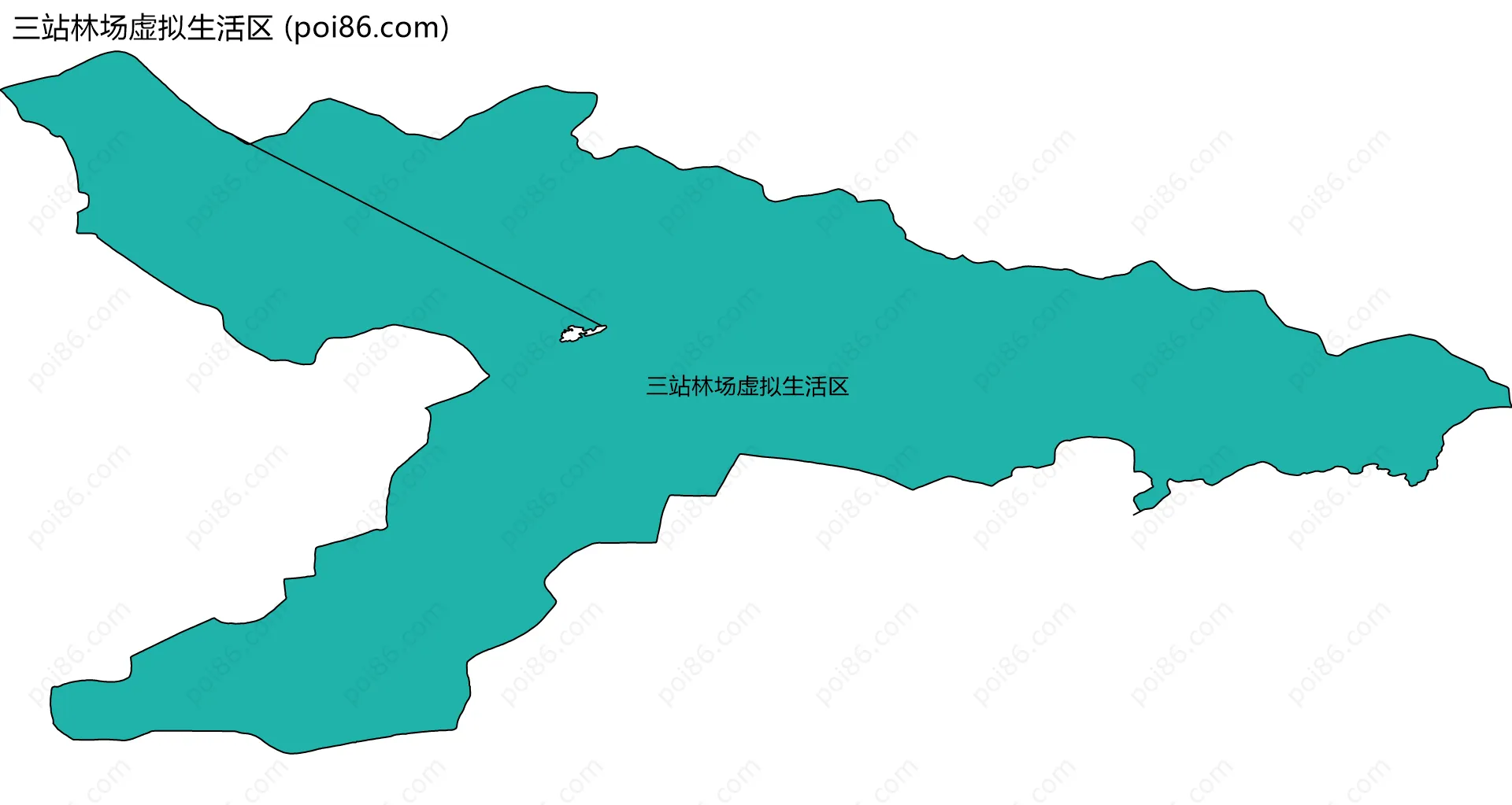 三站林场虚拟生活区边界地图