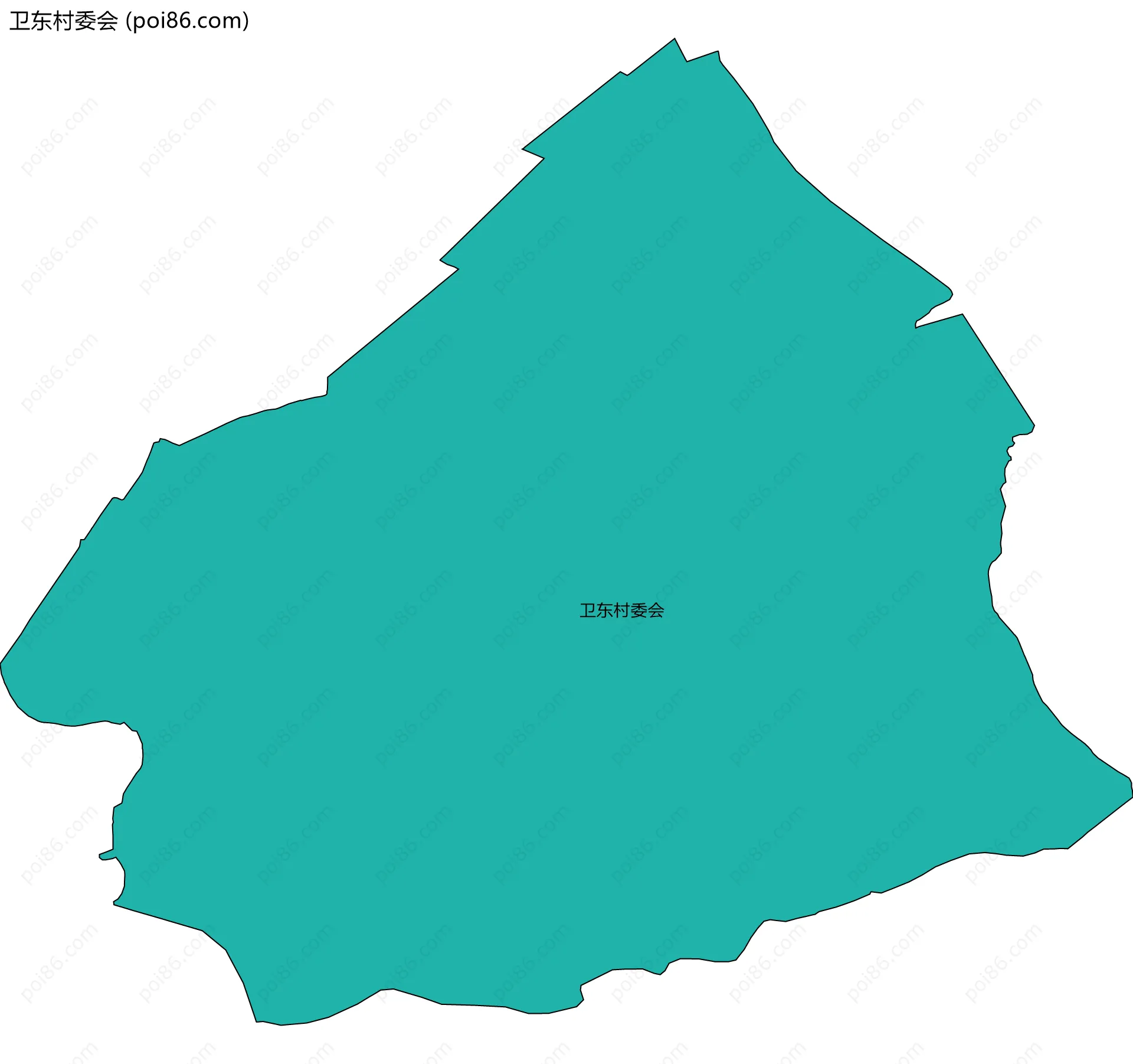 卫东村委会边界地图