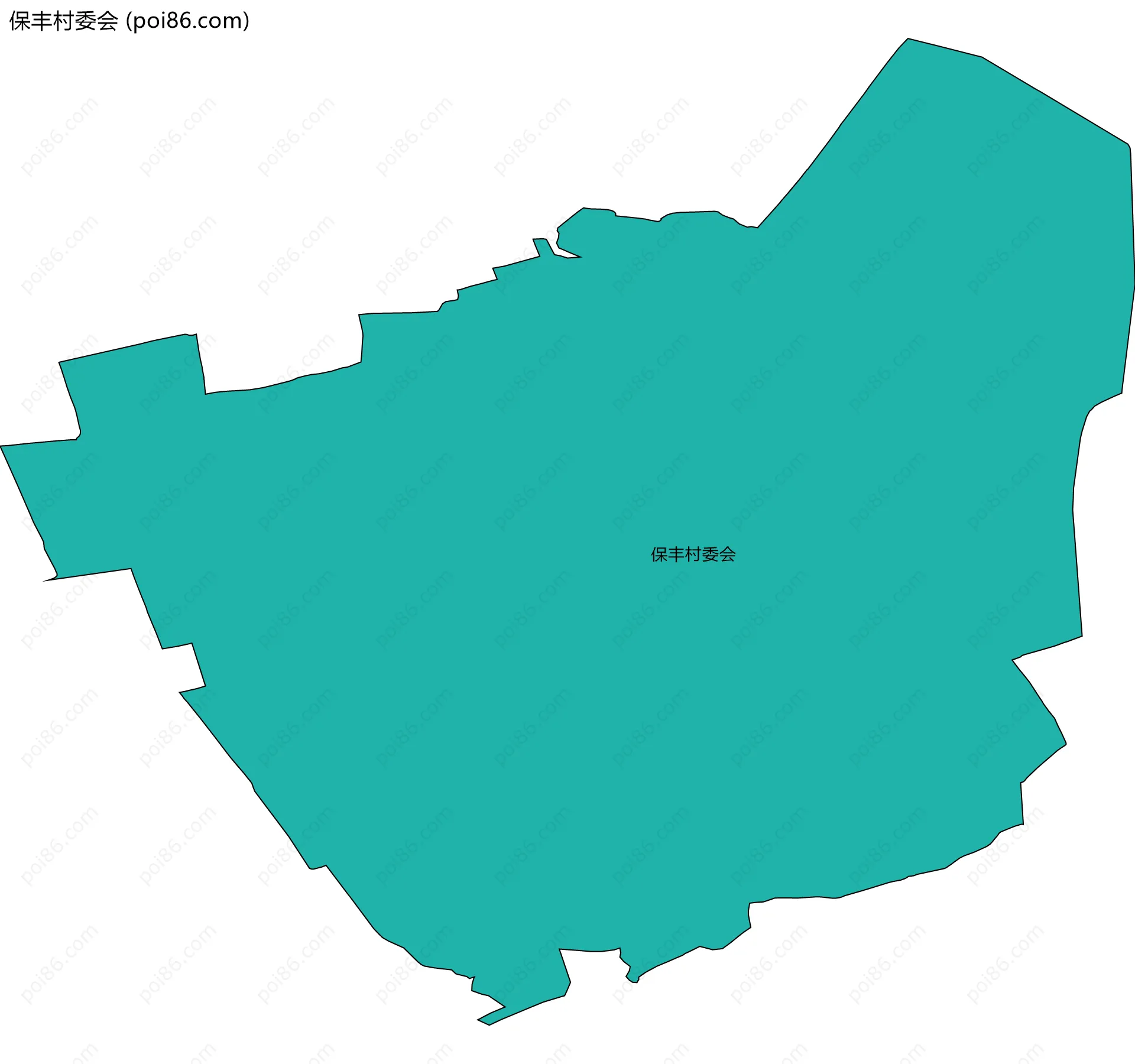 保丰村委会边界地图
