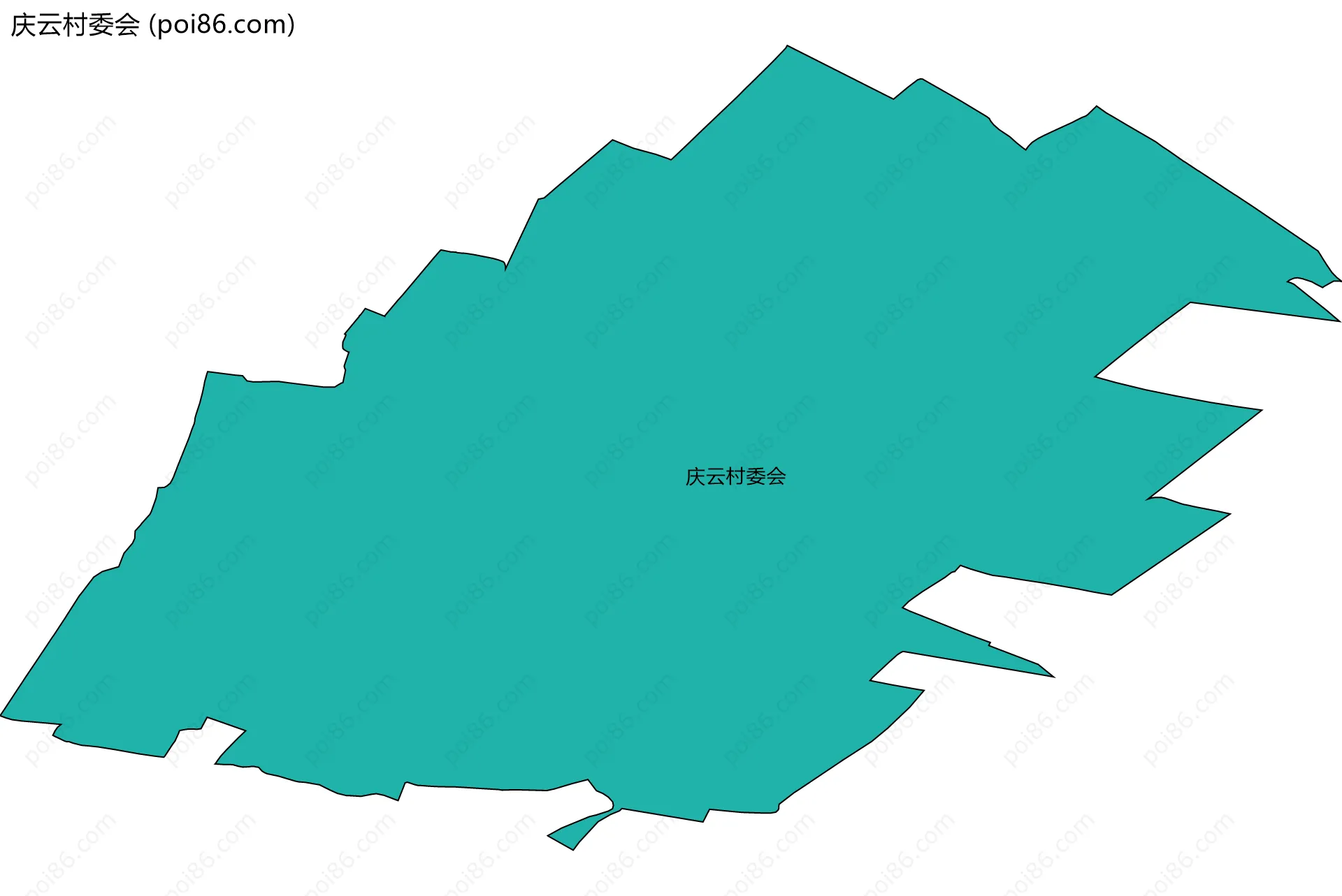 庆云村委会边界地图