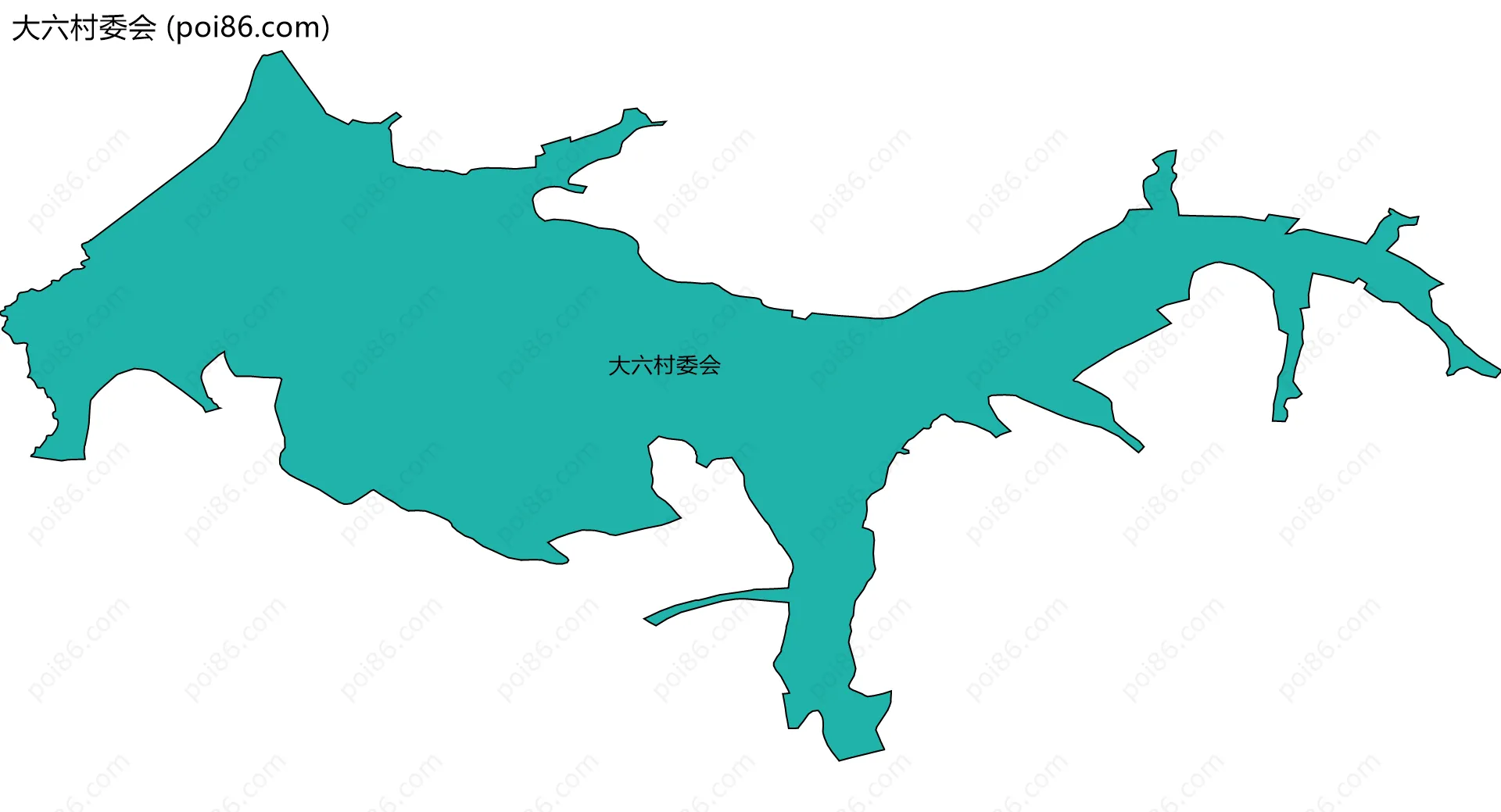 大六村委会边界地图