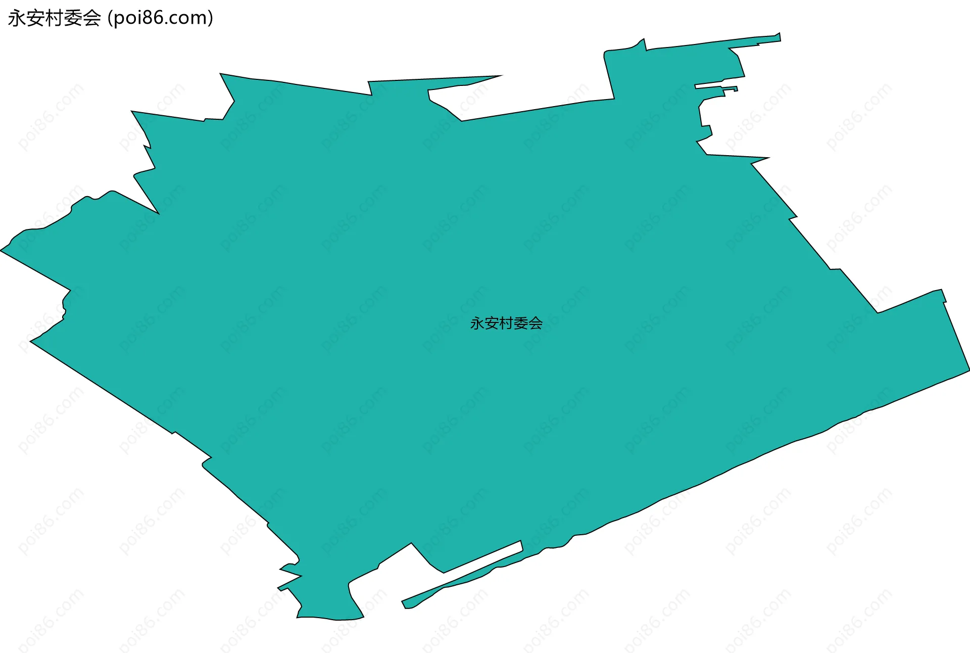 永安村委会边界地图