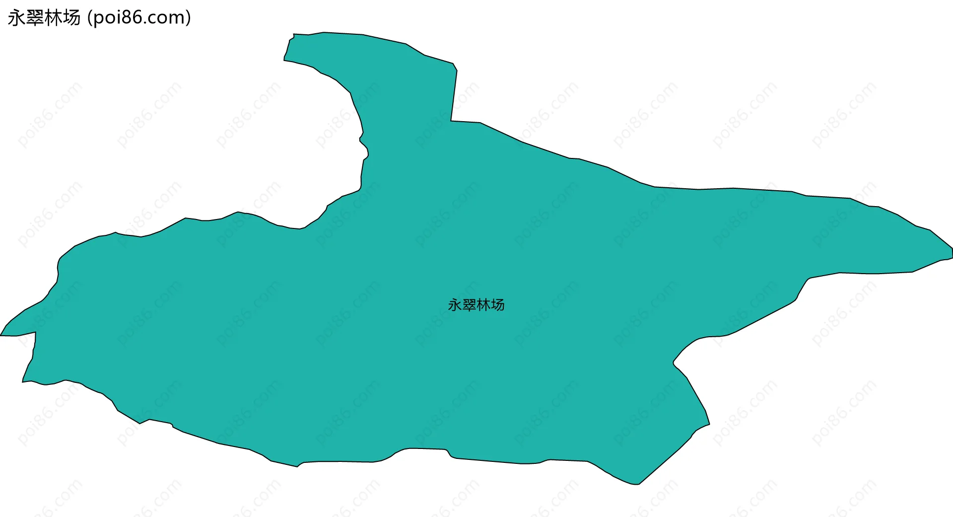 永翠林场边界地图