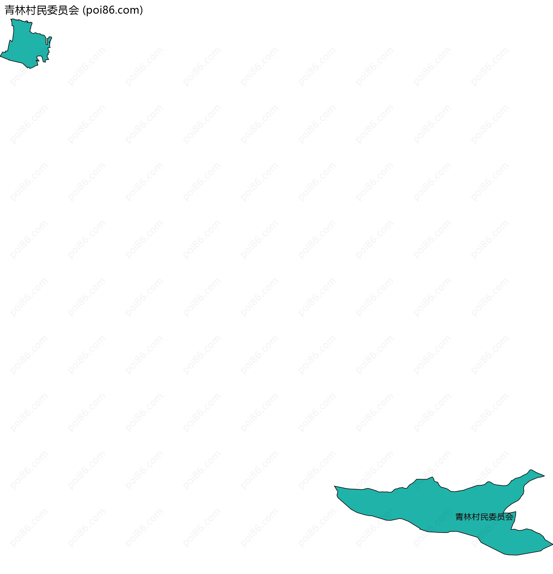 青林村民委员会边界地图