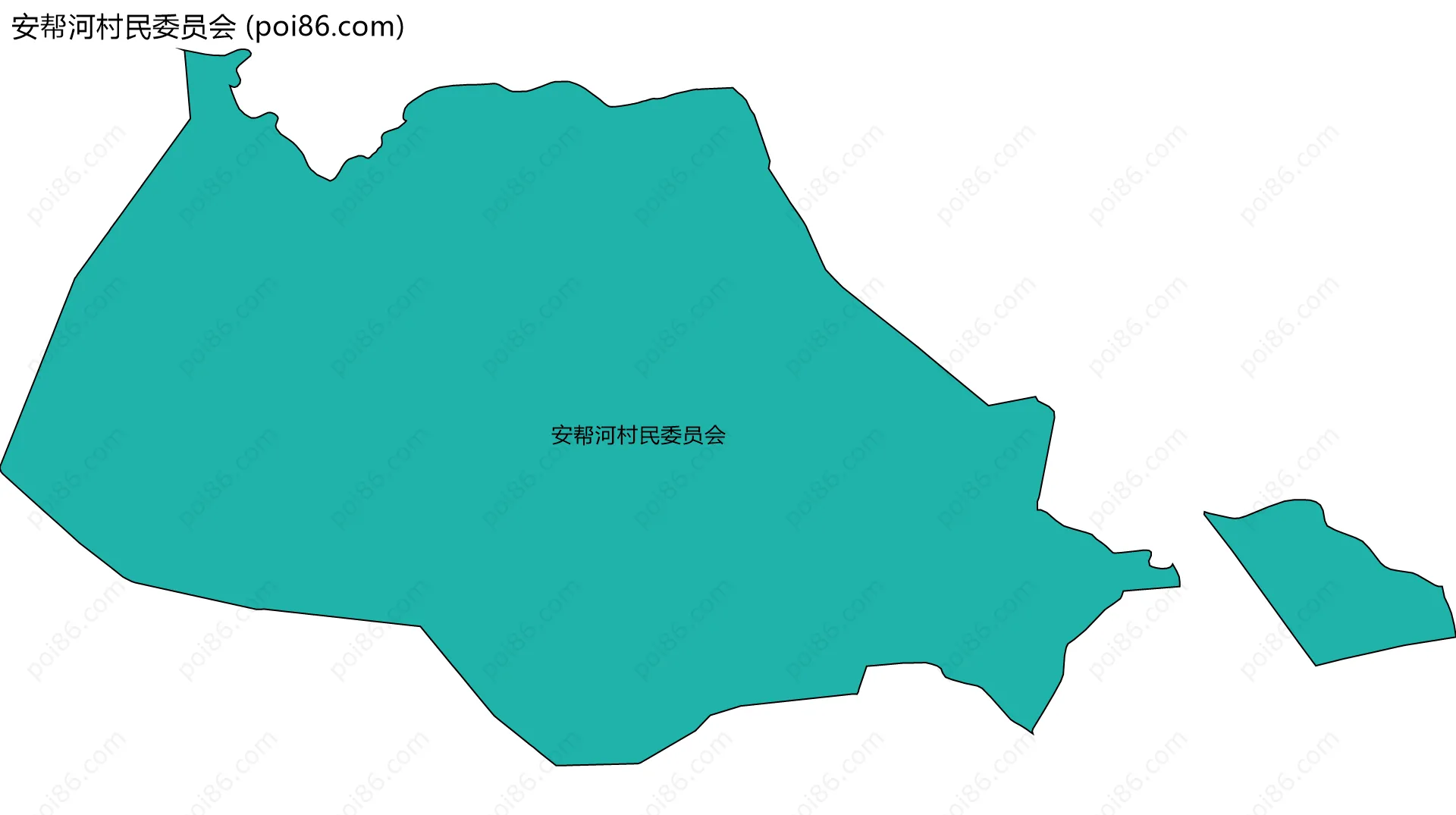 安帮河村民委员会边界地图