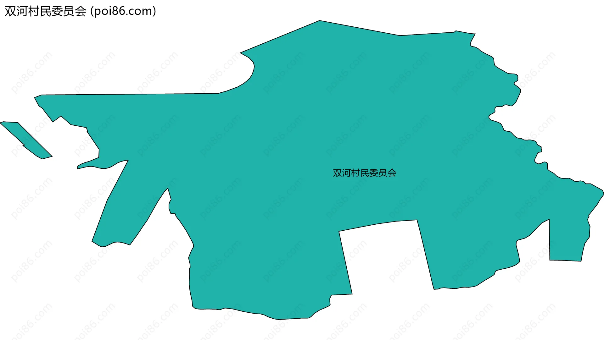 双河村民委员会边界地图