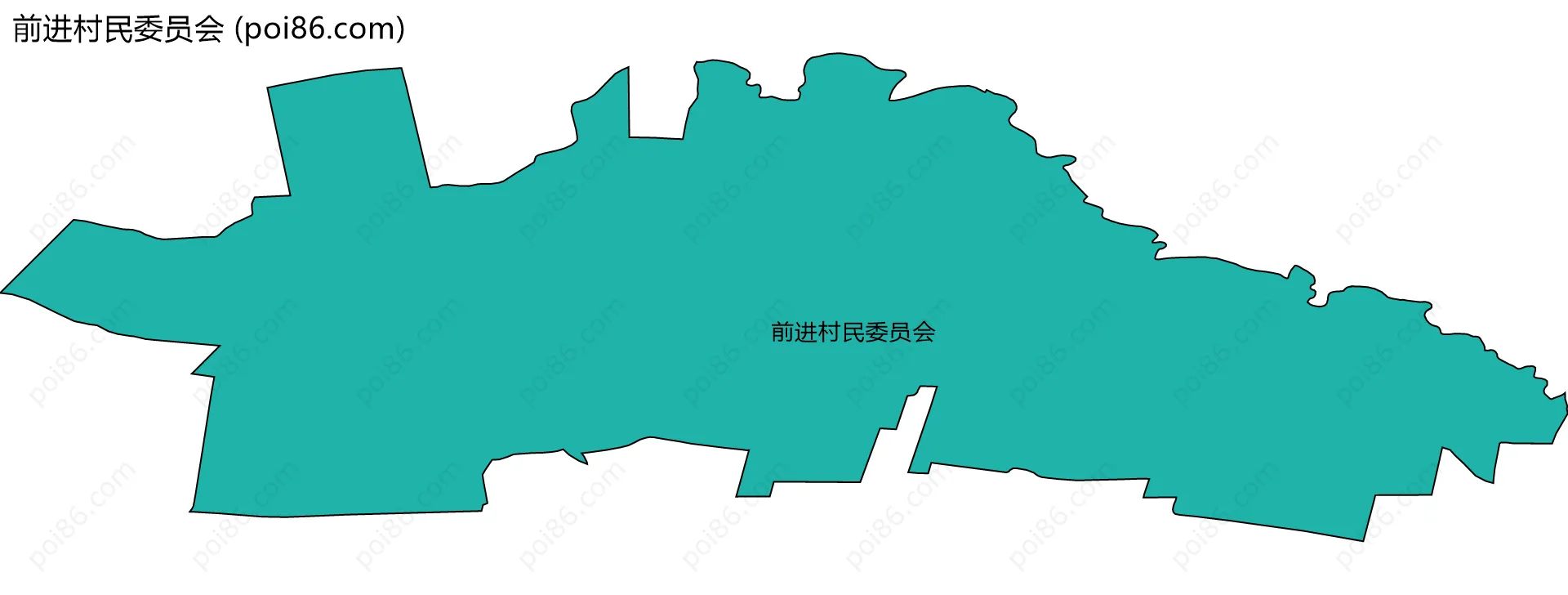 前进村民委员会边界地图