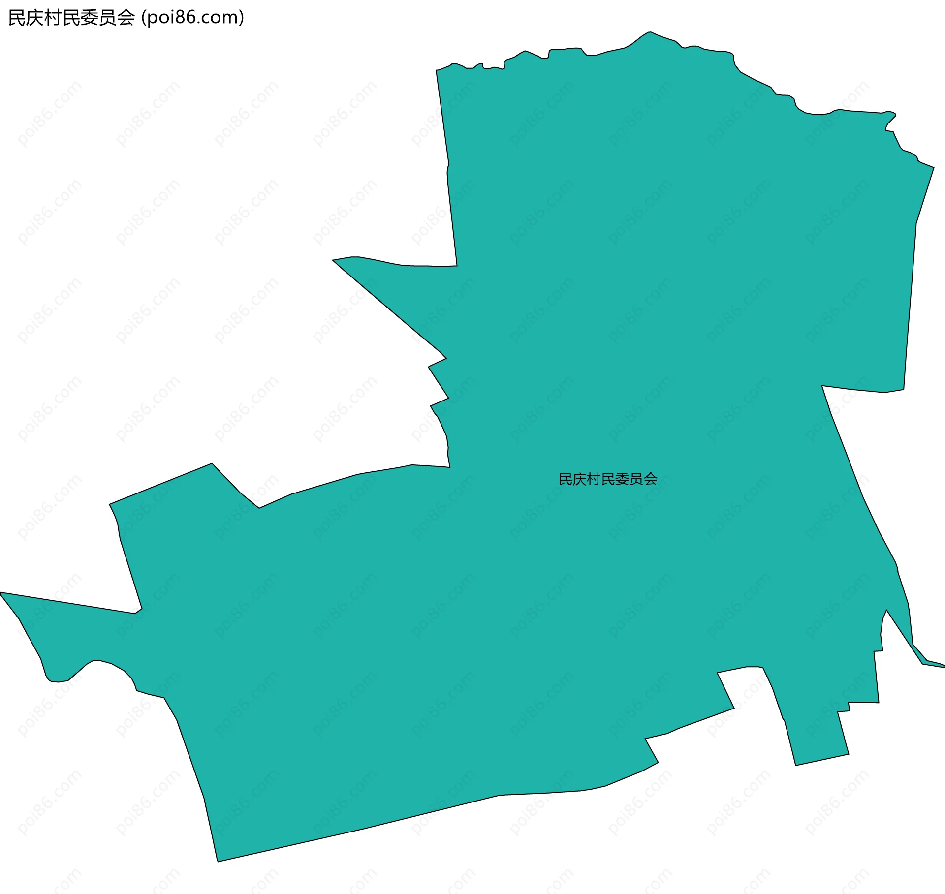 民庆村民委员会边界地图