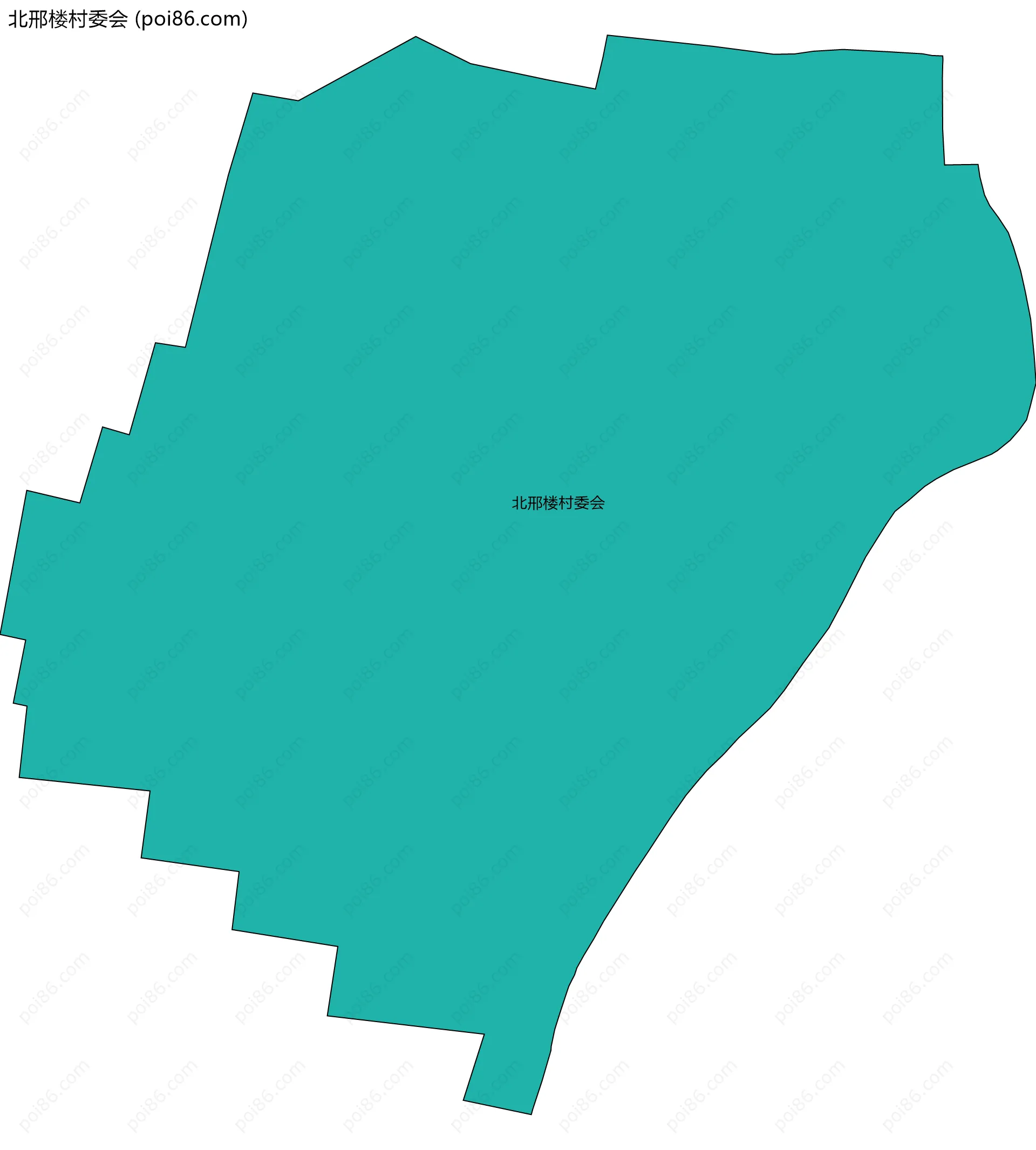 北邢楼村委会边界地图