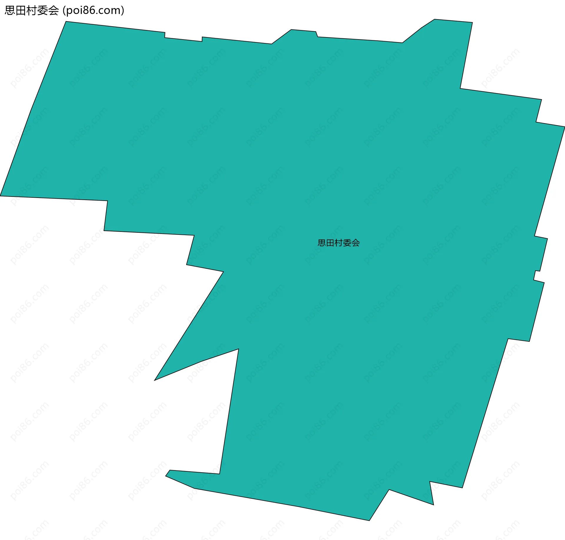 思田村委会边界地图