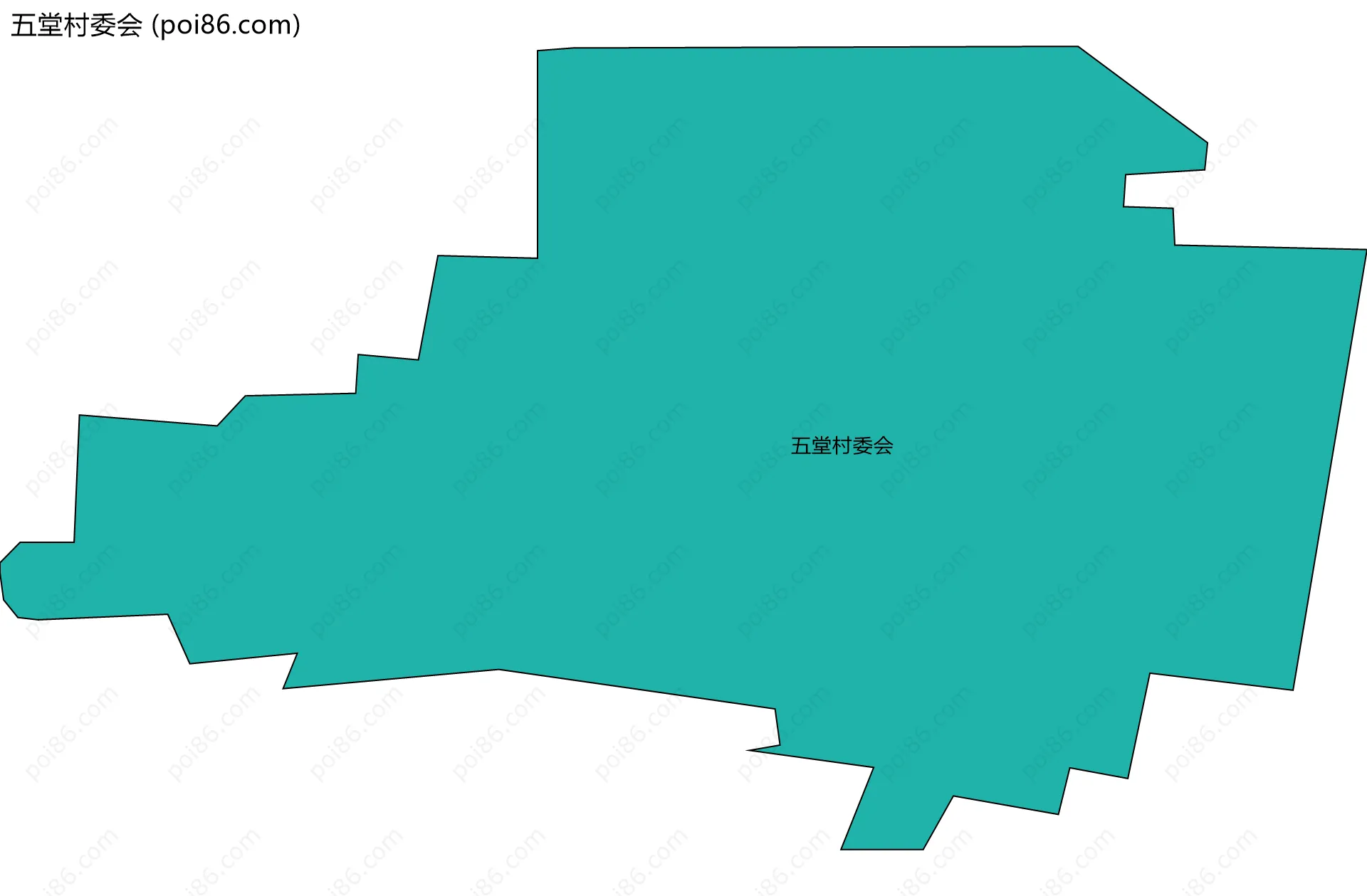 五堂村委会边界地图
