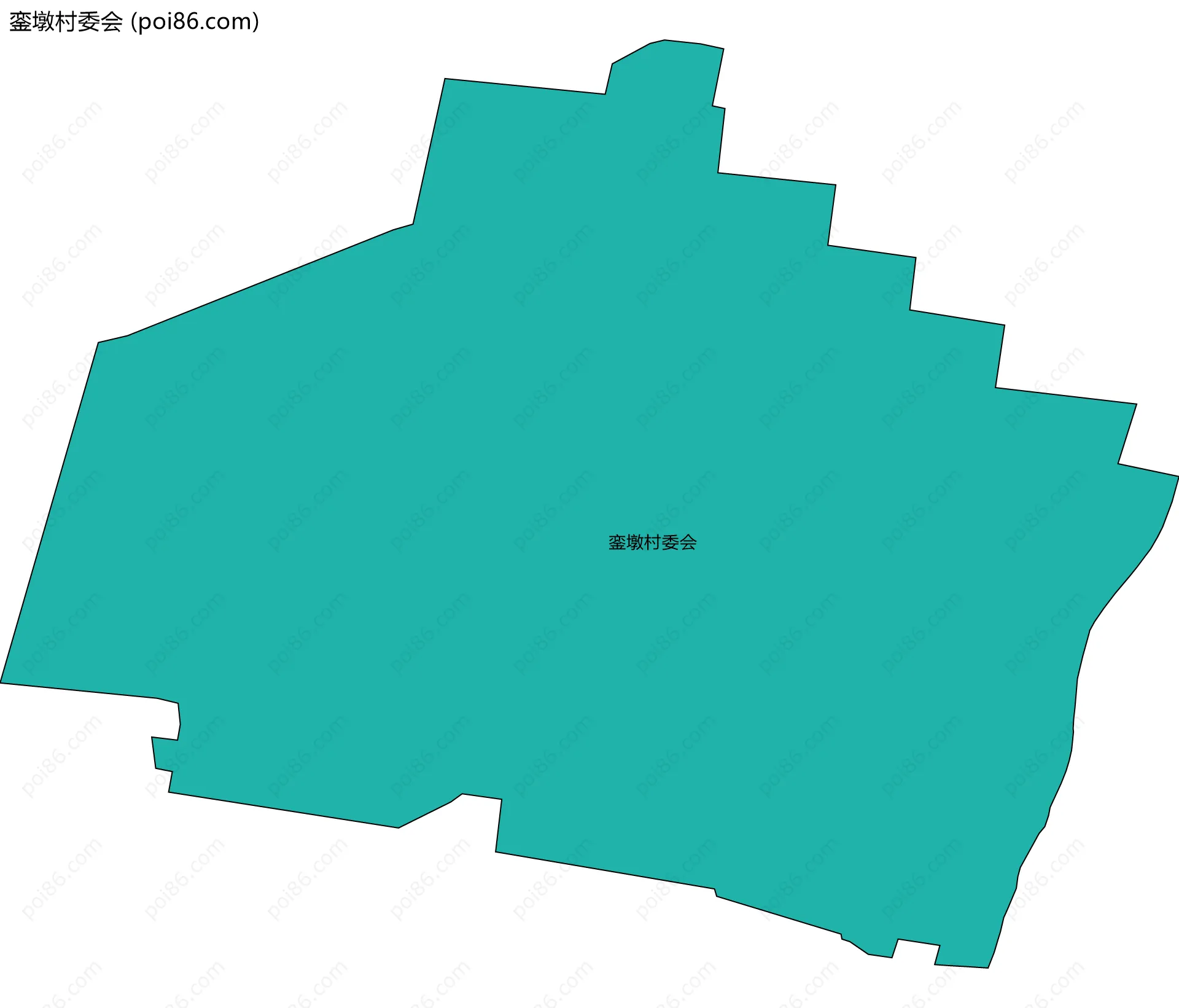 銮墩村委会边界地图