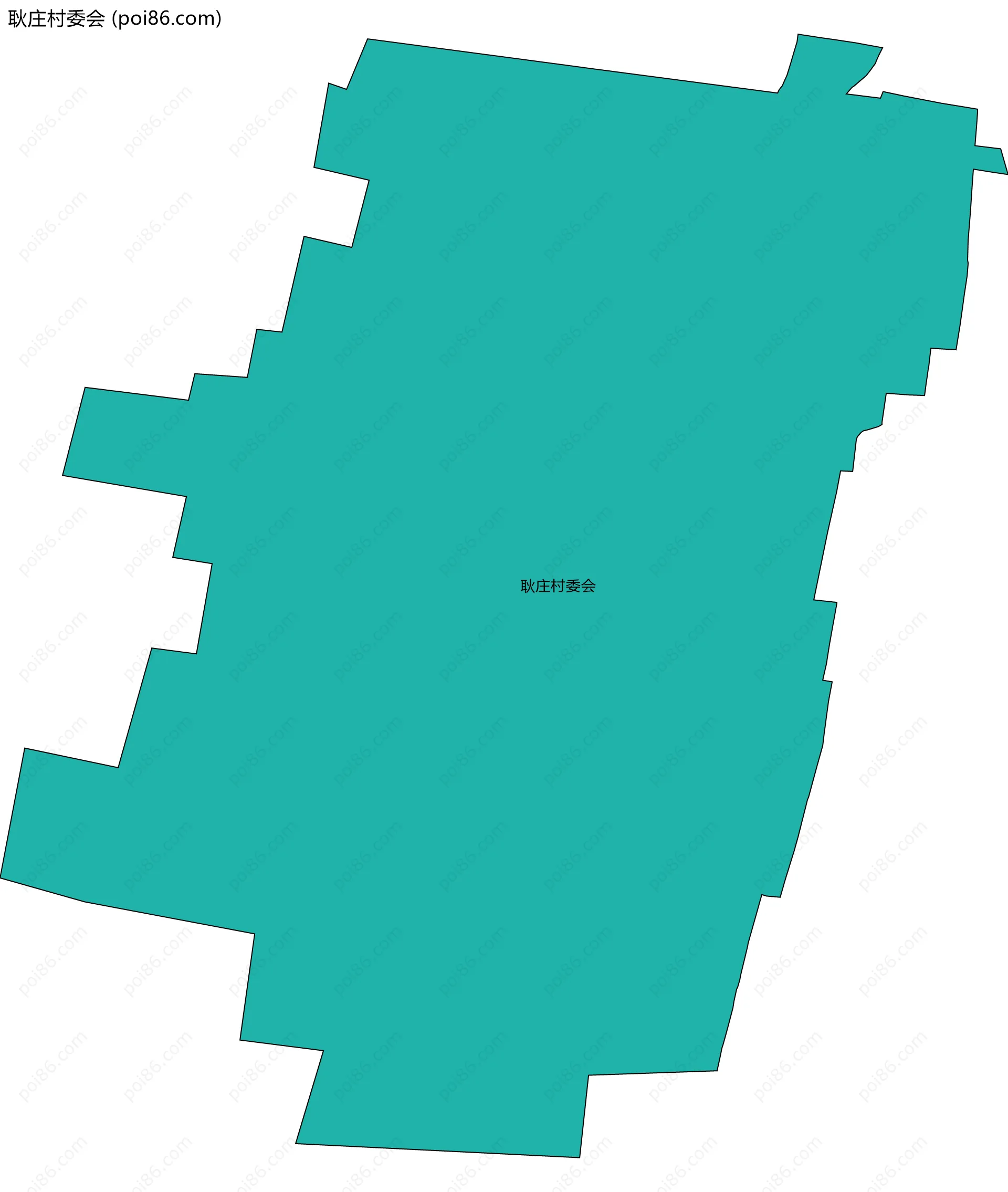 耿庄村委会边界地图