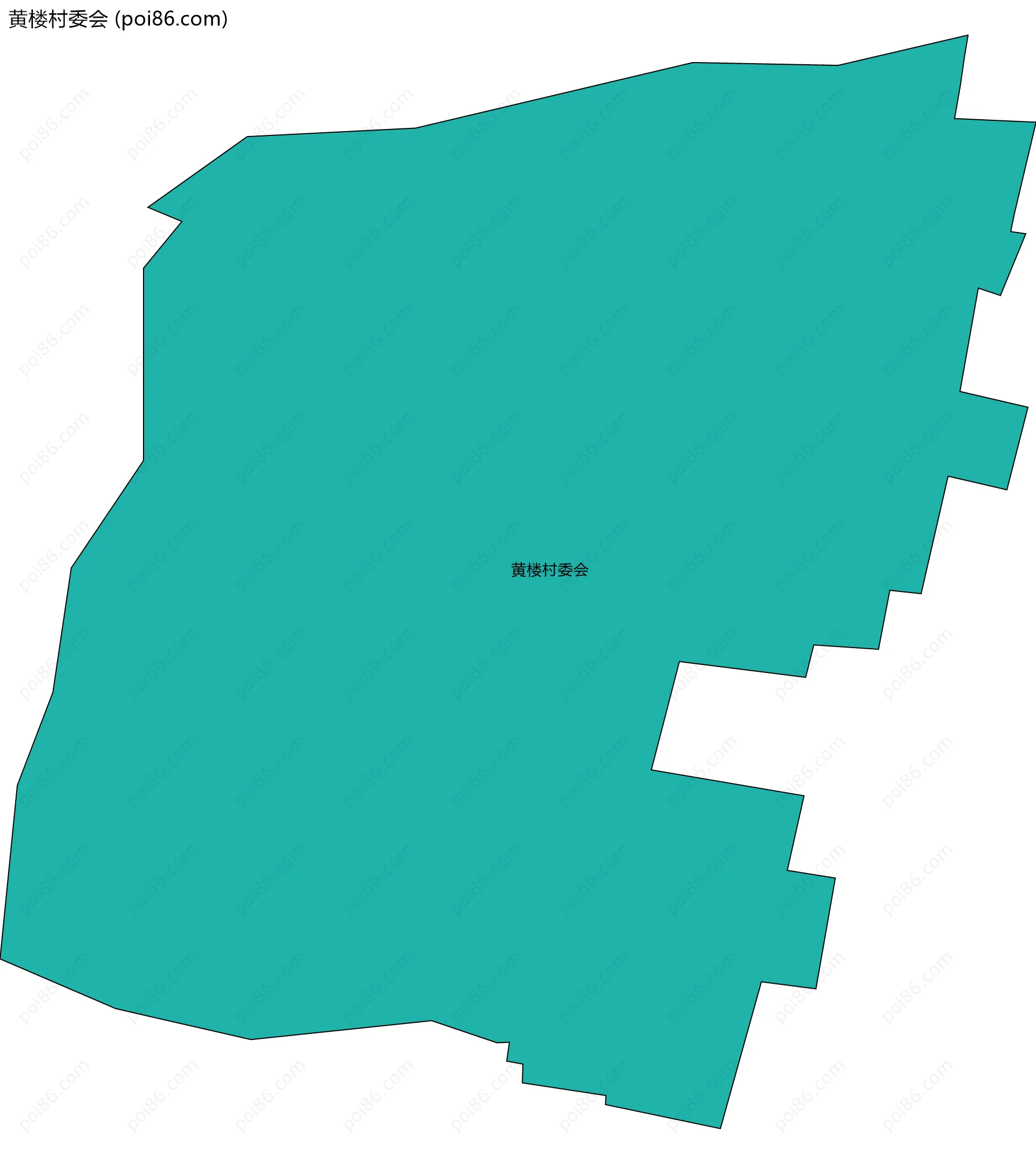 黄楼村委会边界地图