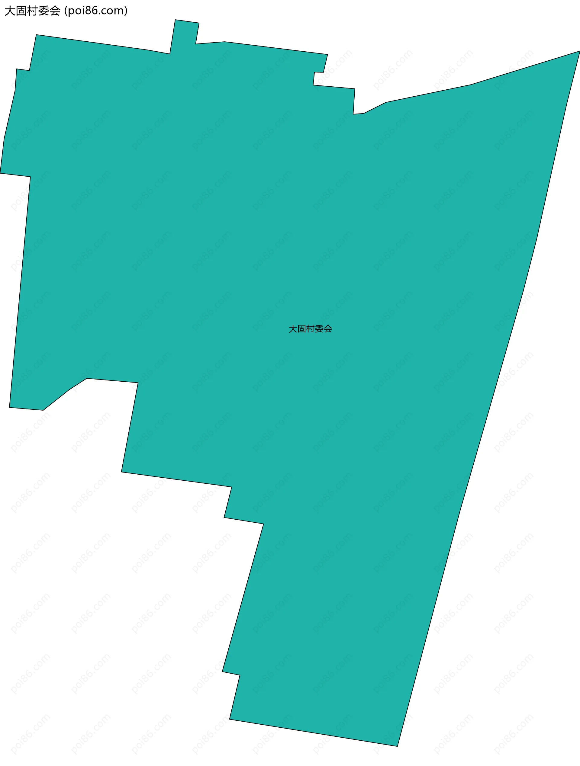 大固村委会边界地图