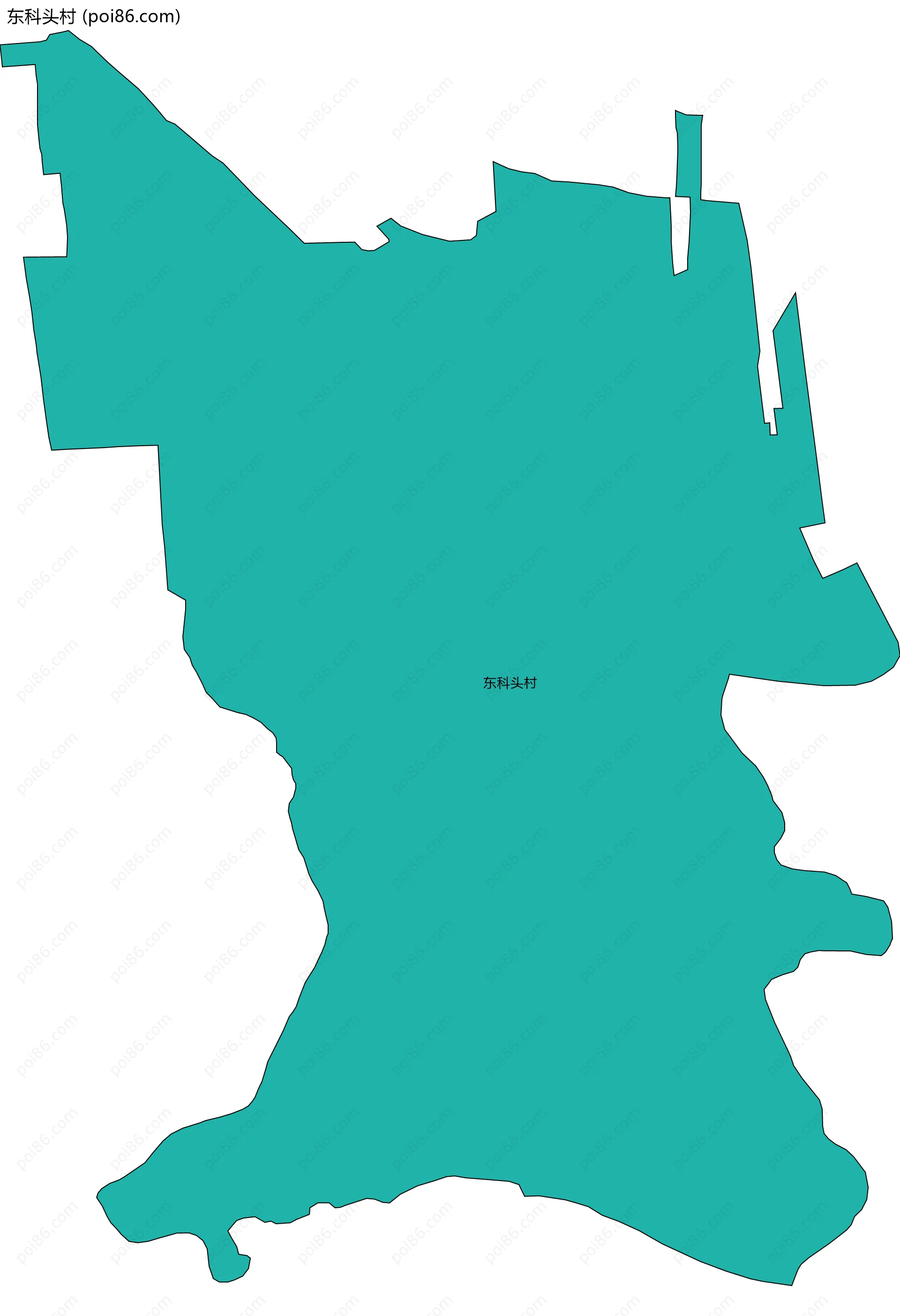 东科头村边界地图