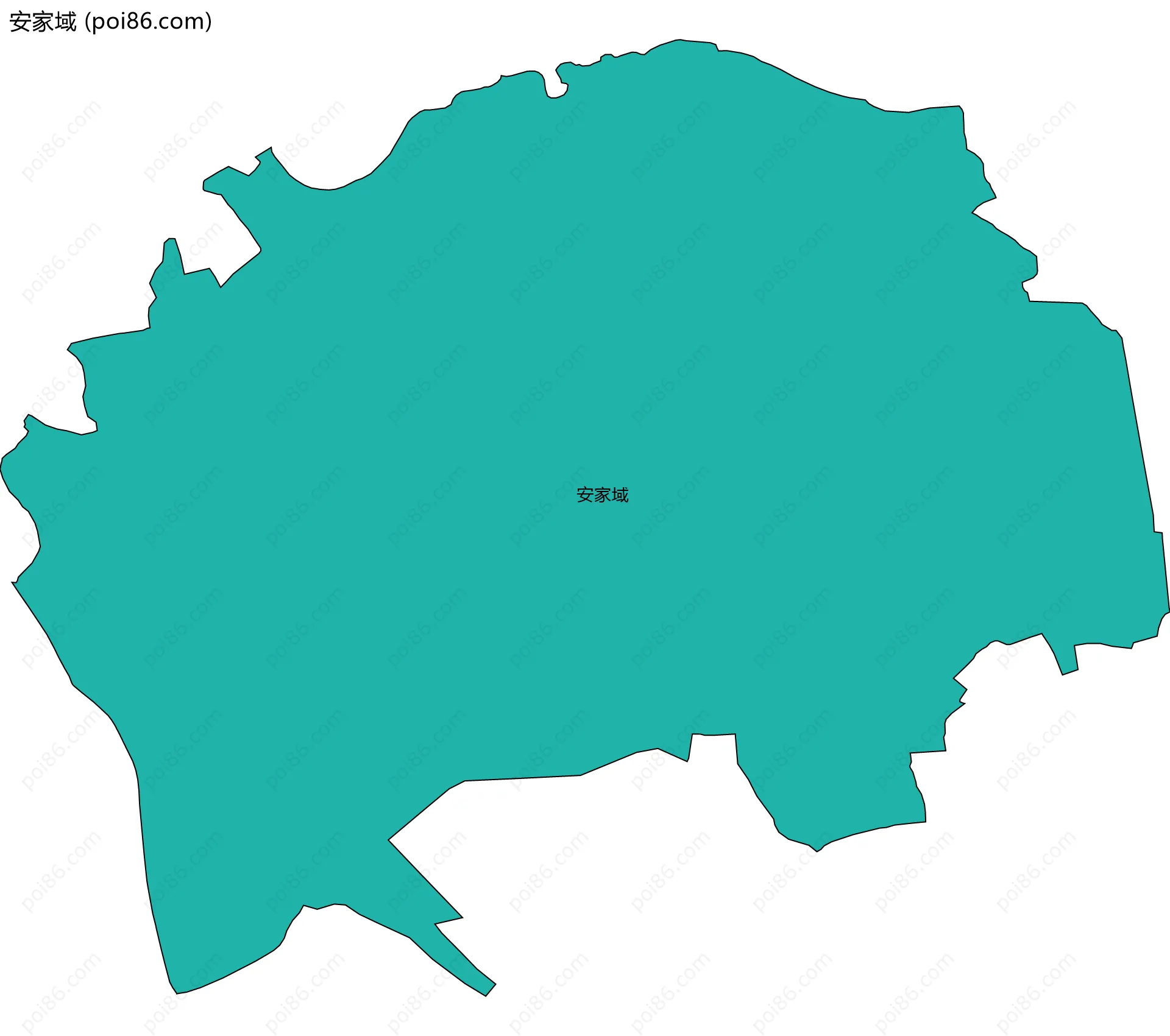 安家域边界地图