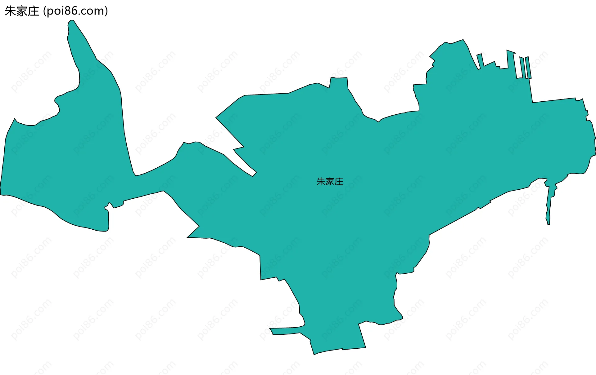 朱家庄边界地图