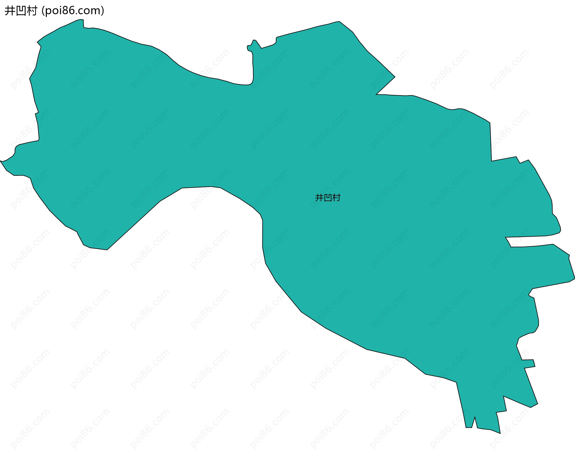 井凹村边界地图