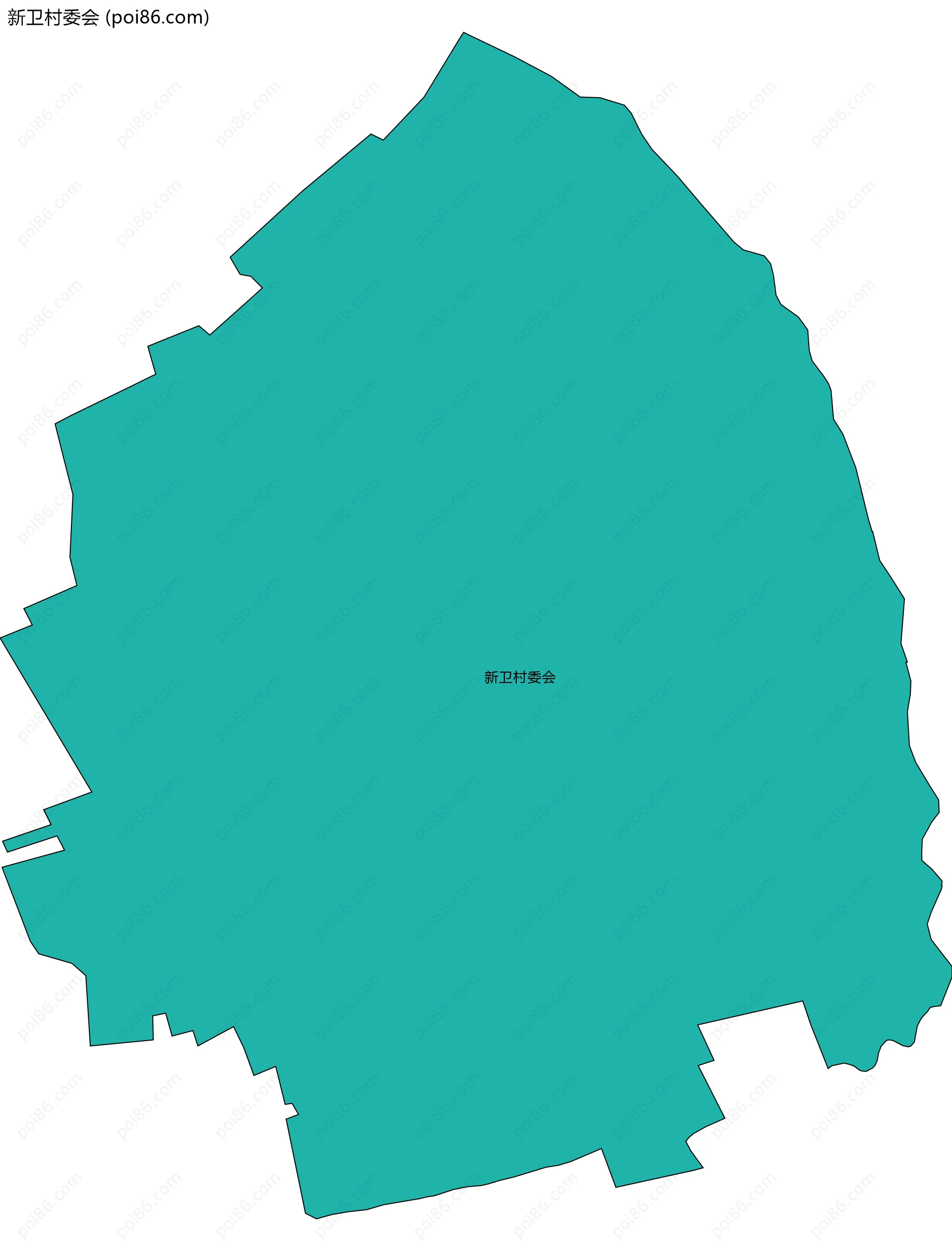 新卫村委会边界地图