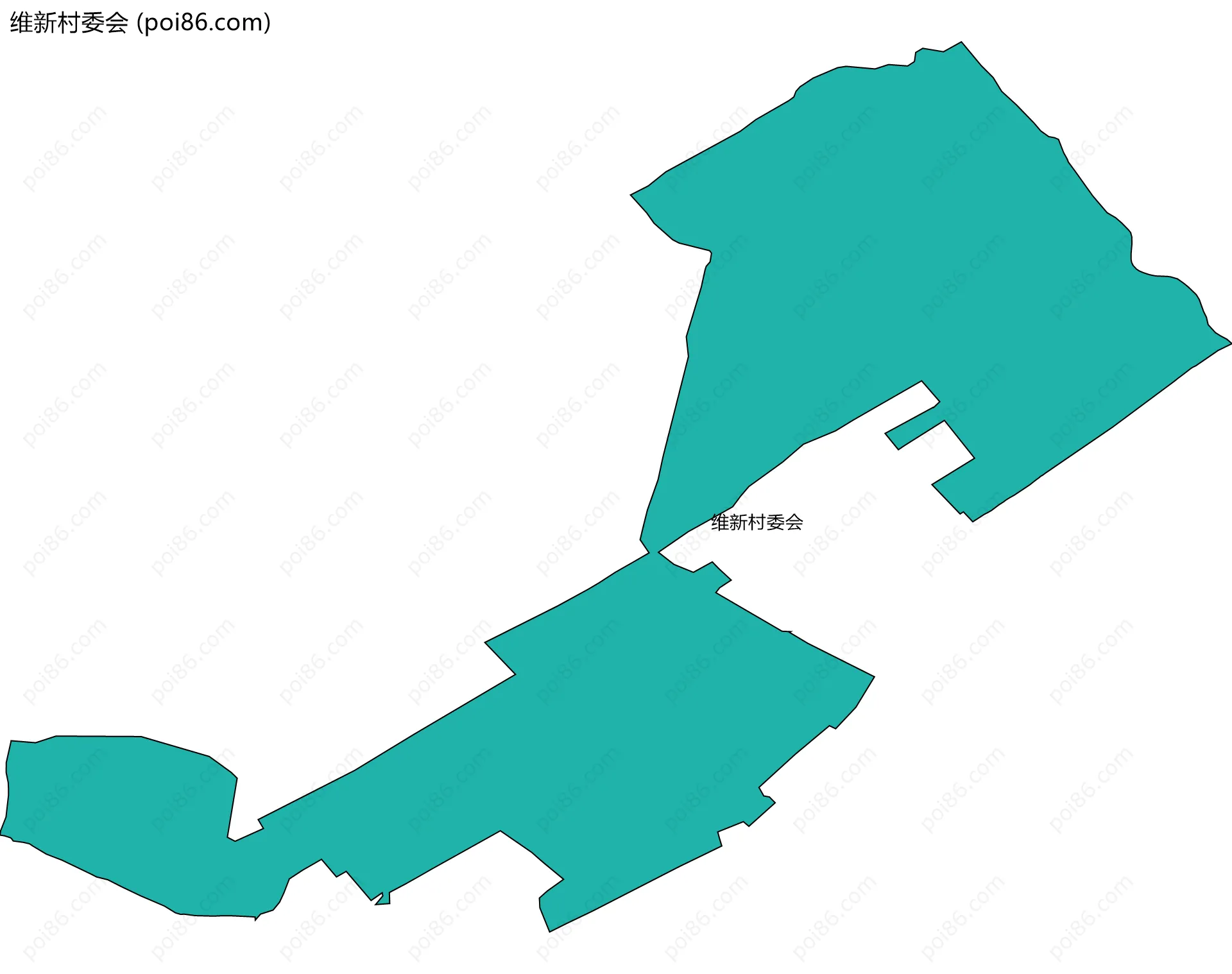 维新村委会边界地图