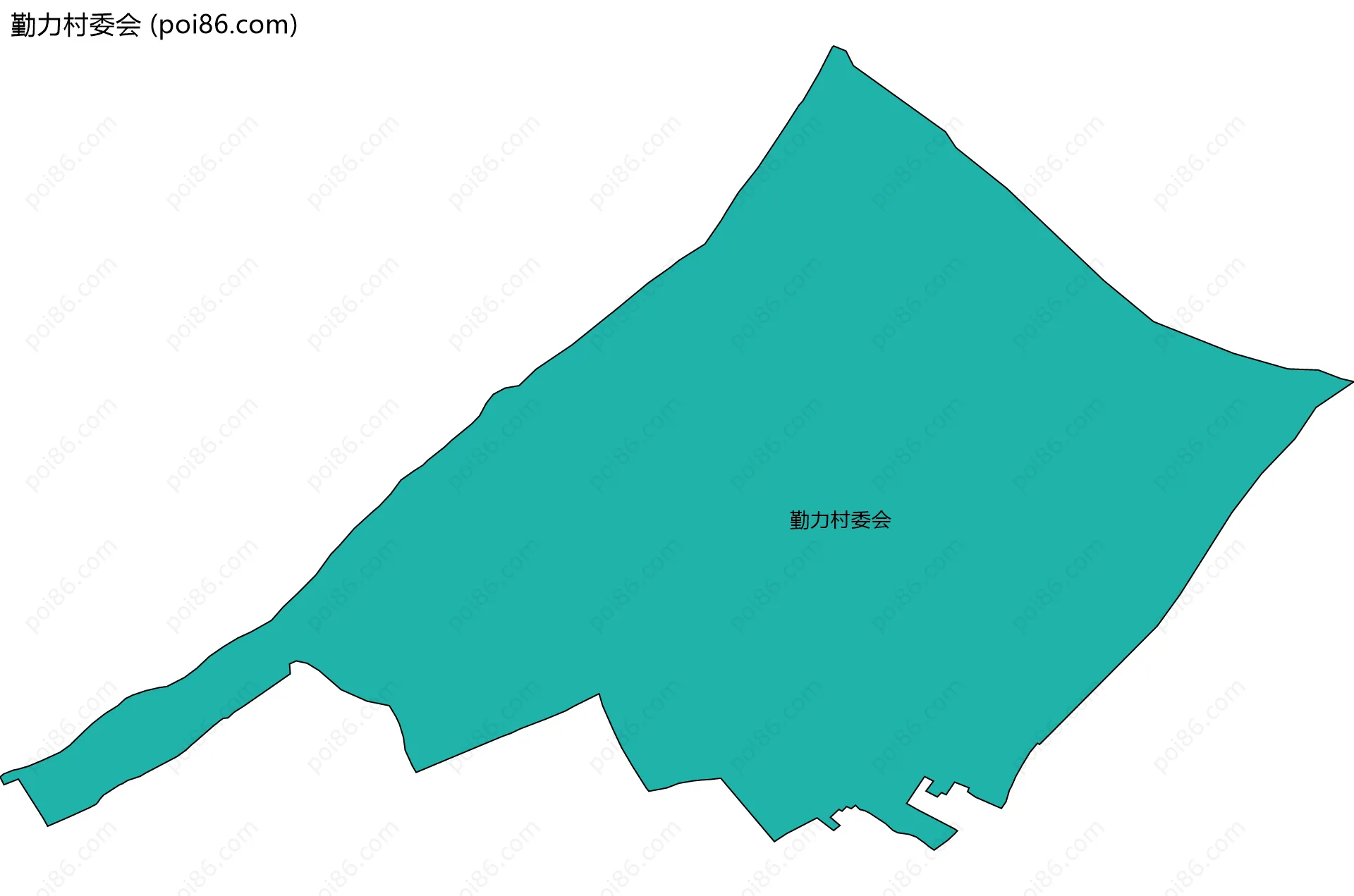 勤力村委会边界地图