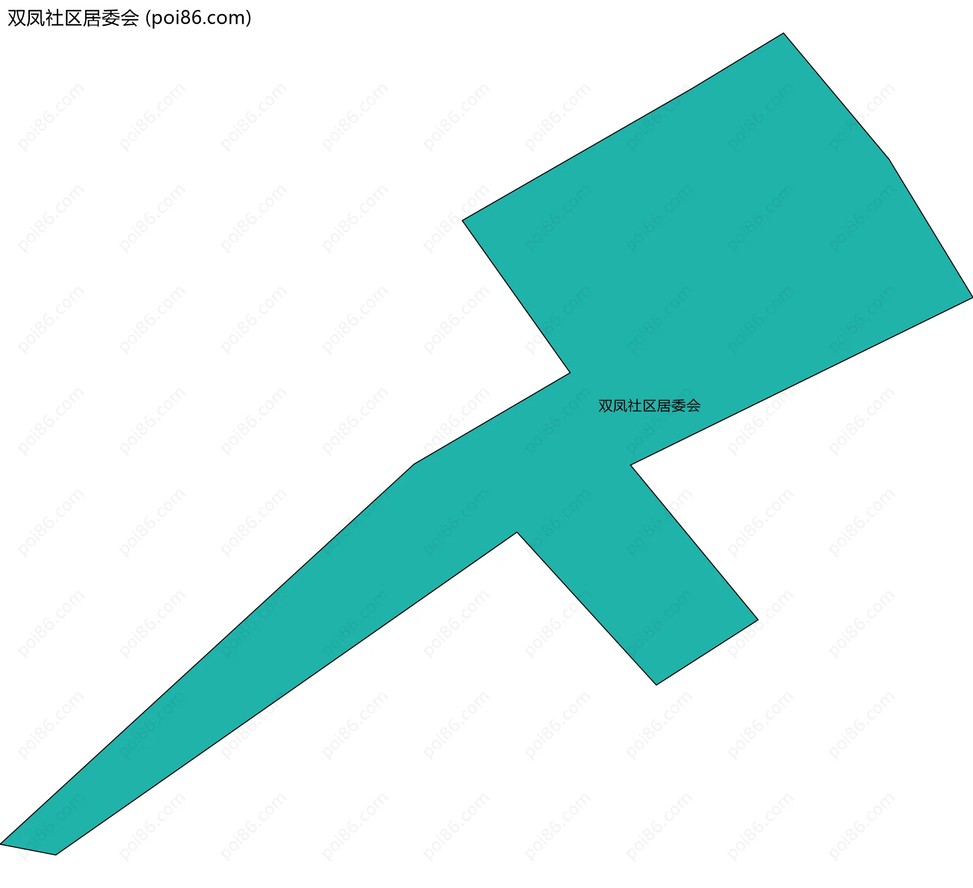 双凤社区居委会边界地图